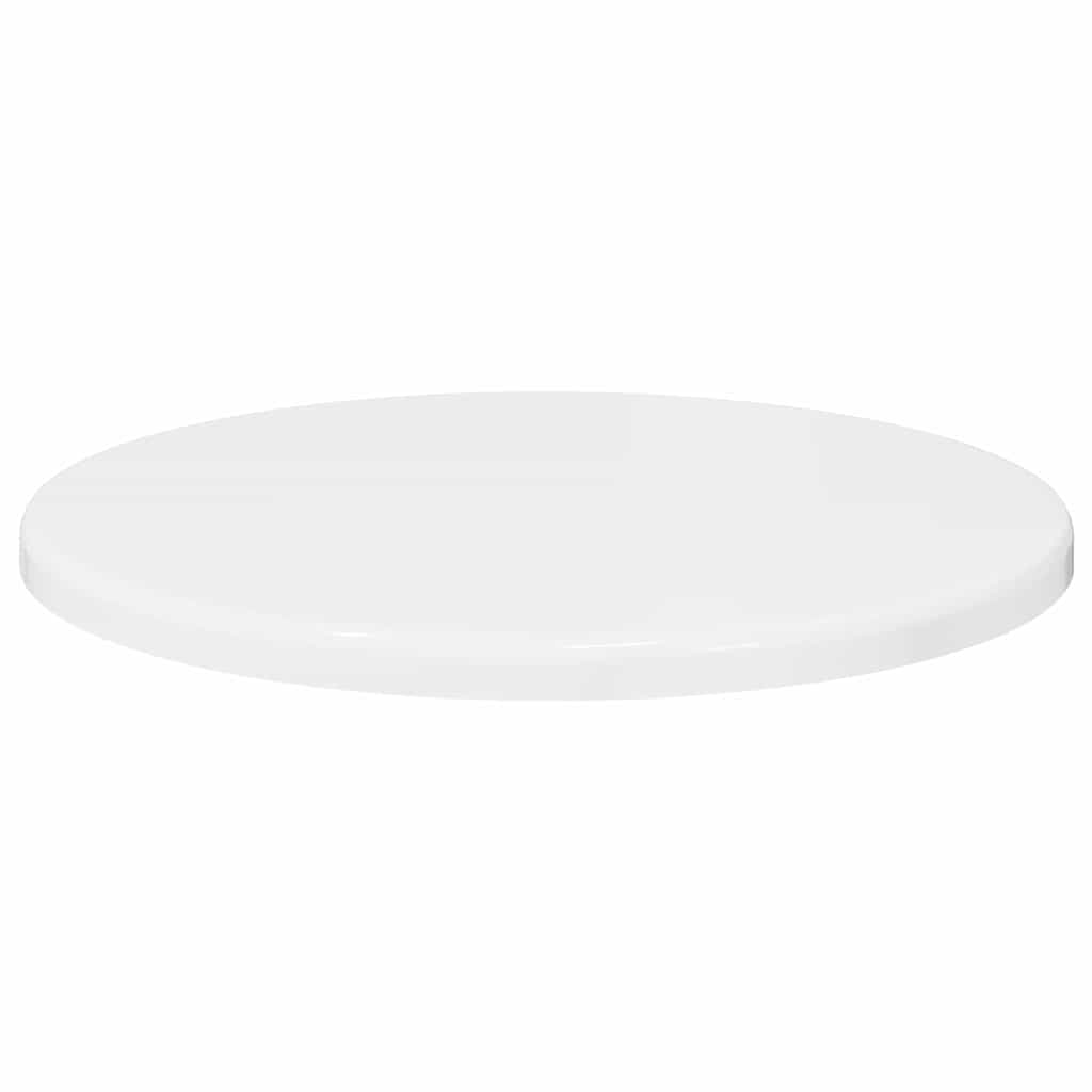 vidaXL Καπάκι τραπεζιού Γυαλιστερό λευκό Ø 30 x 1,5 cm