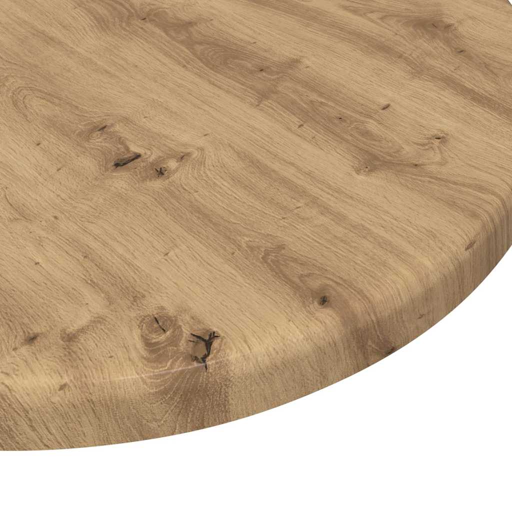 vidaXL Καπάκι τραπεζιού artisan δρυς Ø 30 x 1,5 cm Επεξεργασμένο ξύλο