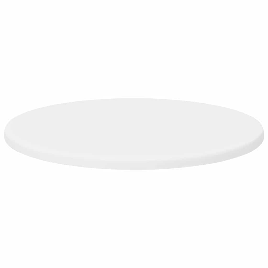 vidaXL Καπάκι τραπεζιού Ø 40 x 1,5 cm Γύρος Επεξεργασμένο Ξύλο Λευκό