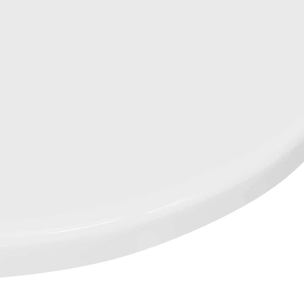 vidaXL Καπάκι τραπεζιού Γυαλιστερό λευκό Ø 40 x 1,5 cm