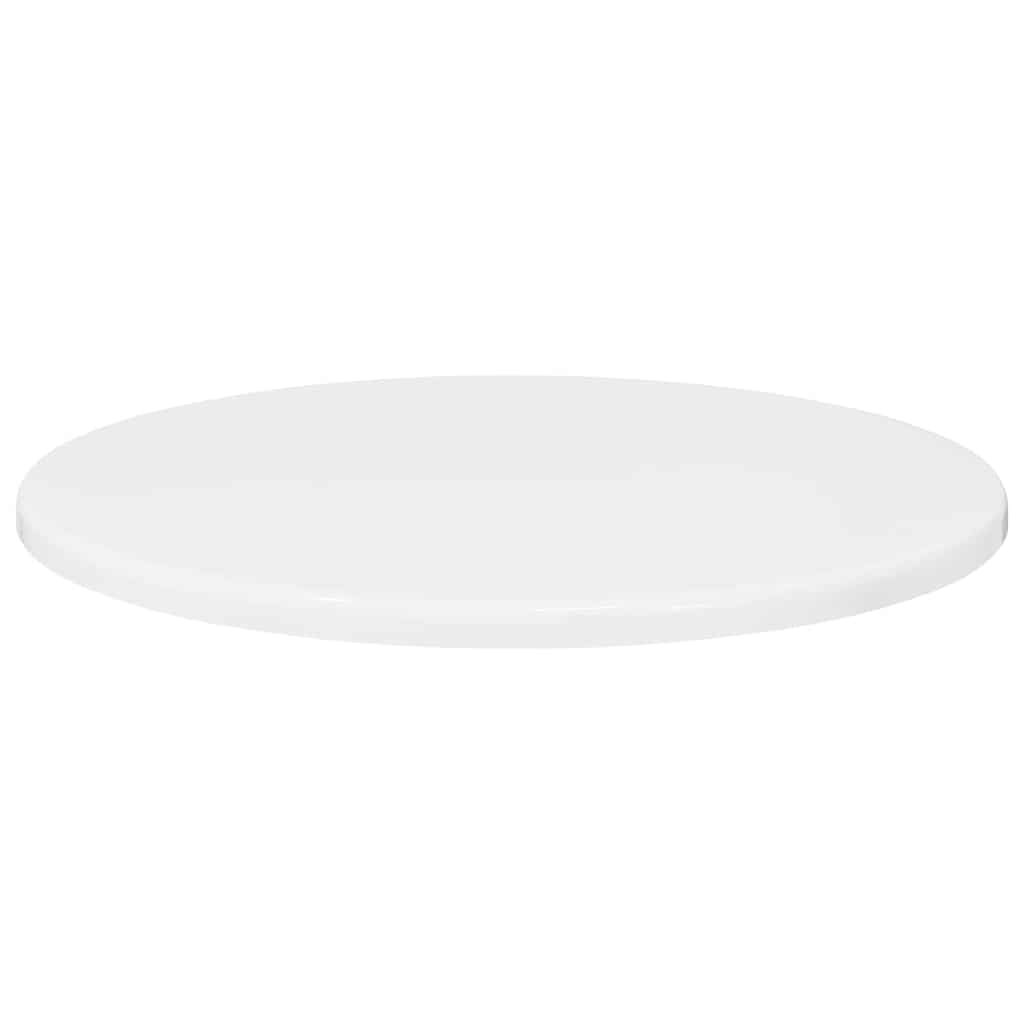 vidaXL Καπάκι τραπεζιού Γυαλιστερό λευκό Ø 40 x 1,5 cm