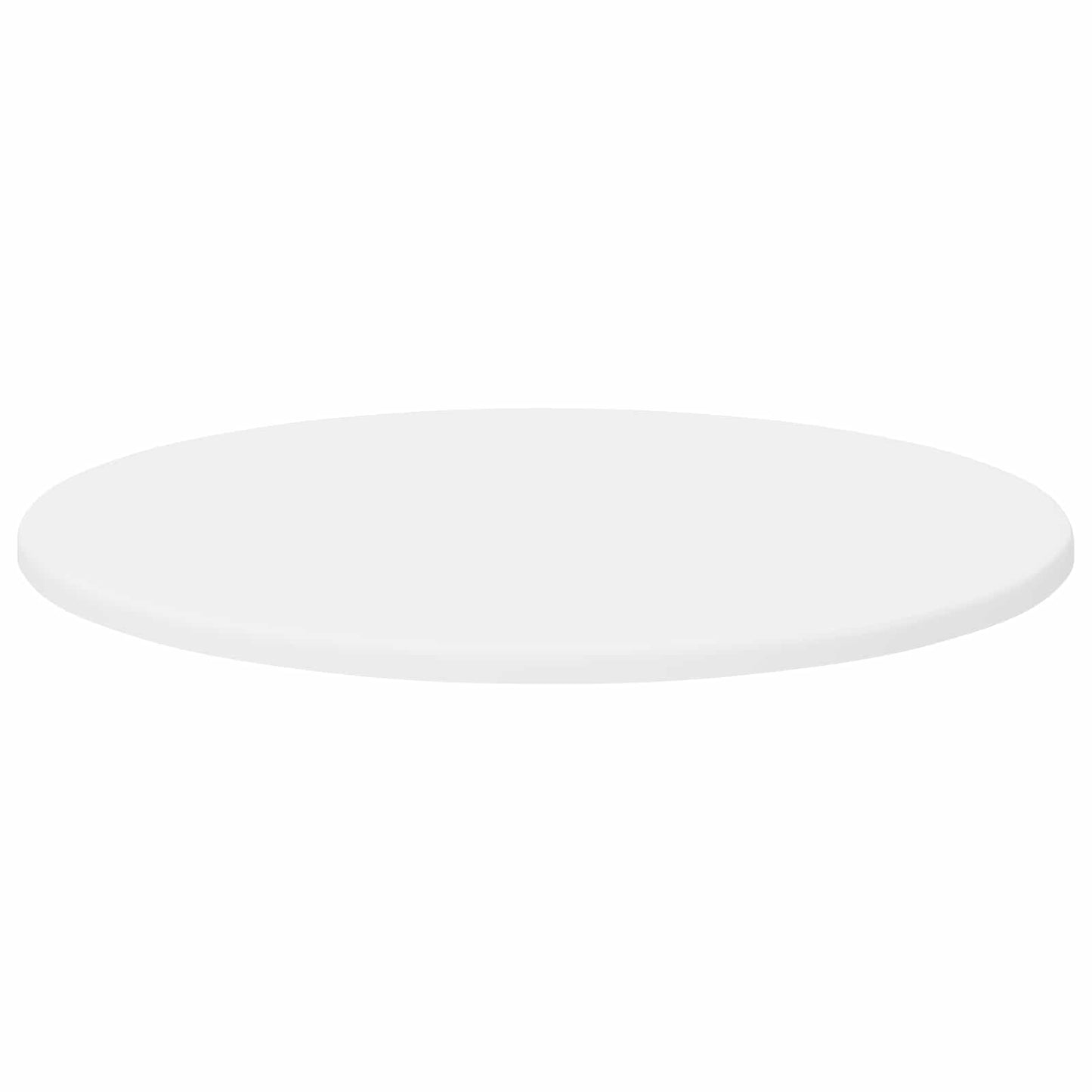 vidaXL Καπάκι τραπεζιού Ø 50 x 1,5 cm Γύρος Επεξεργασμένο Ξύλο Λευκό