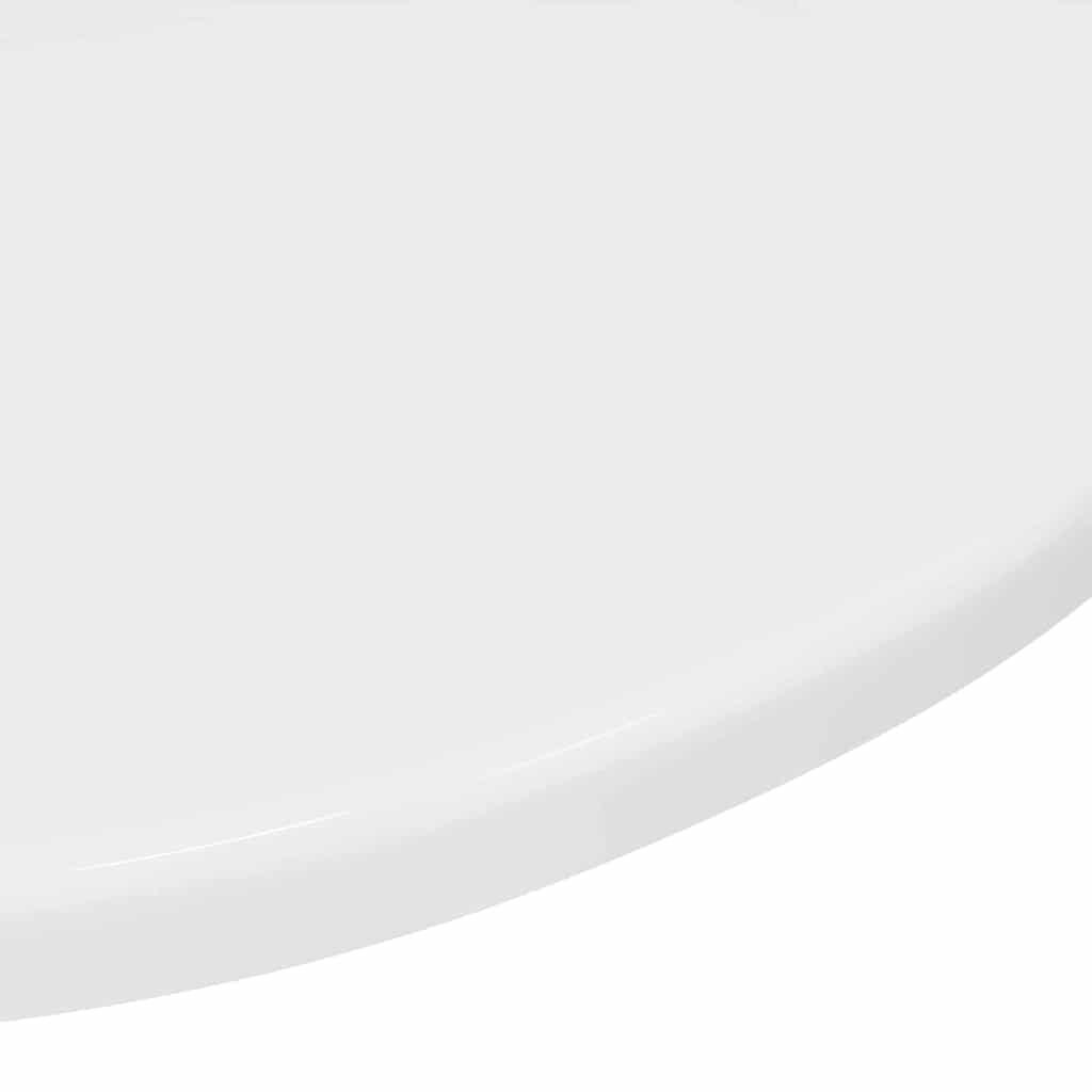vidaXL Καπάκι τραπεζιού Γυαλιστερό λευκό Ø 50 x 1,5 cm