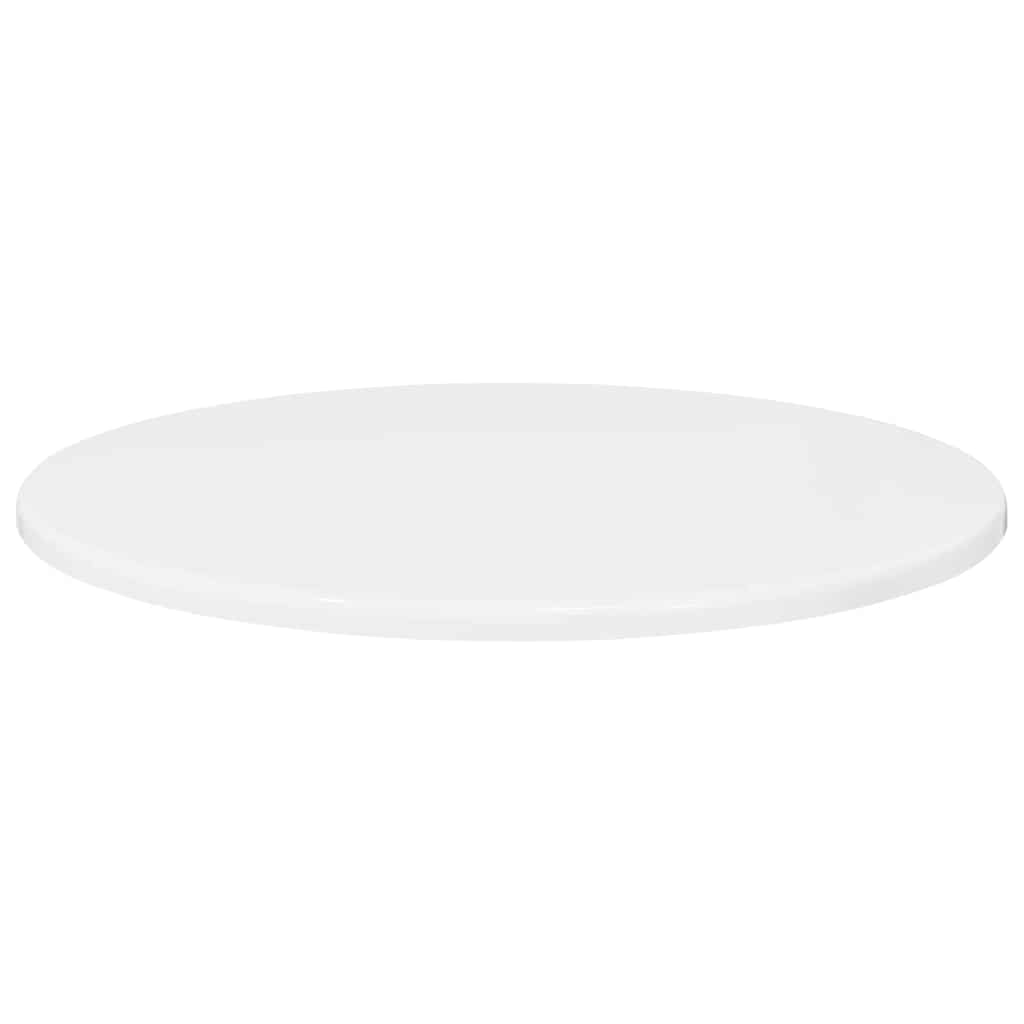 vidaXL Καπάκι τραπεζιού Γυαλιστερό λευκό Ø 50 x 1,5 cm