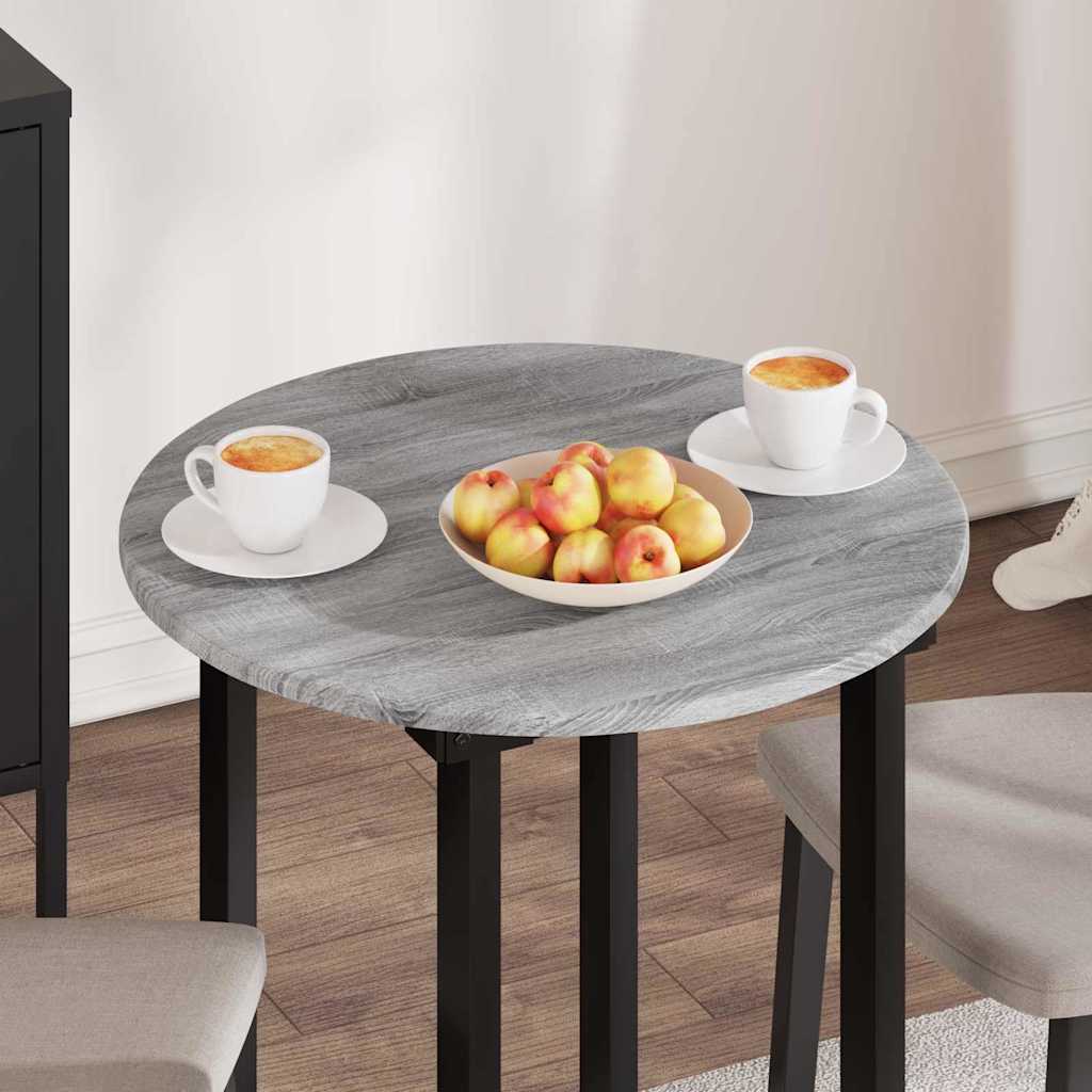 vidaXL Καπάκι τραπεζιού Ø 60 x 1,5 cm Γύρος Επεξεργασμένο Ξύλο