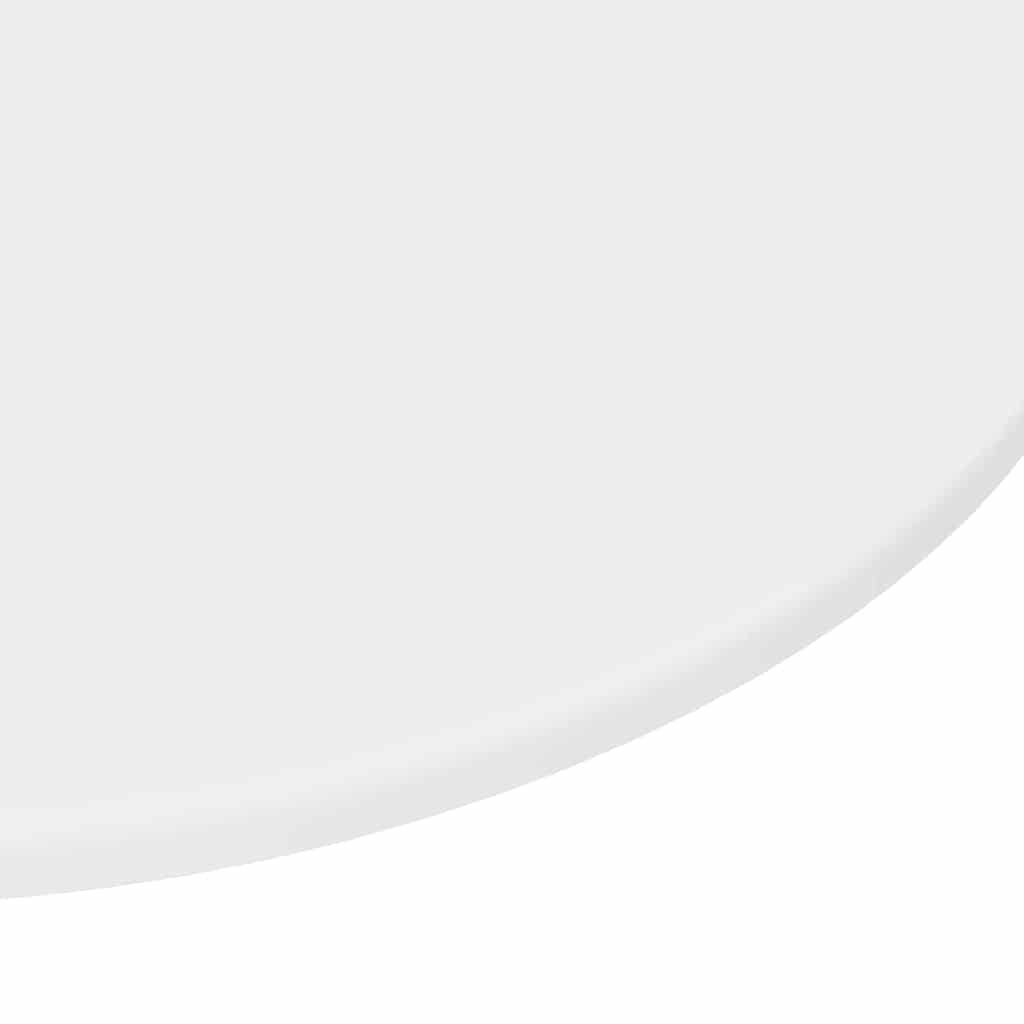 vidaXL Καπάκι τραπεζιού Λευκό Ø 70 x 1,5 cm Επεξεργασμένο ξύλο