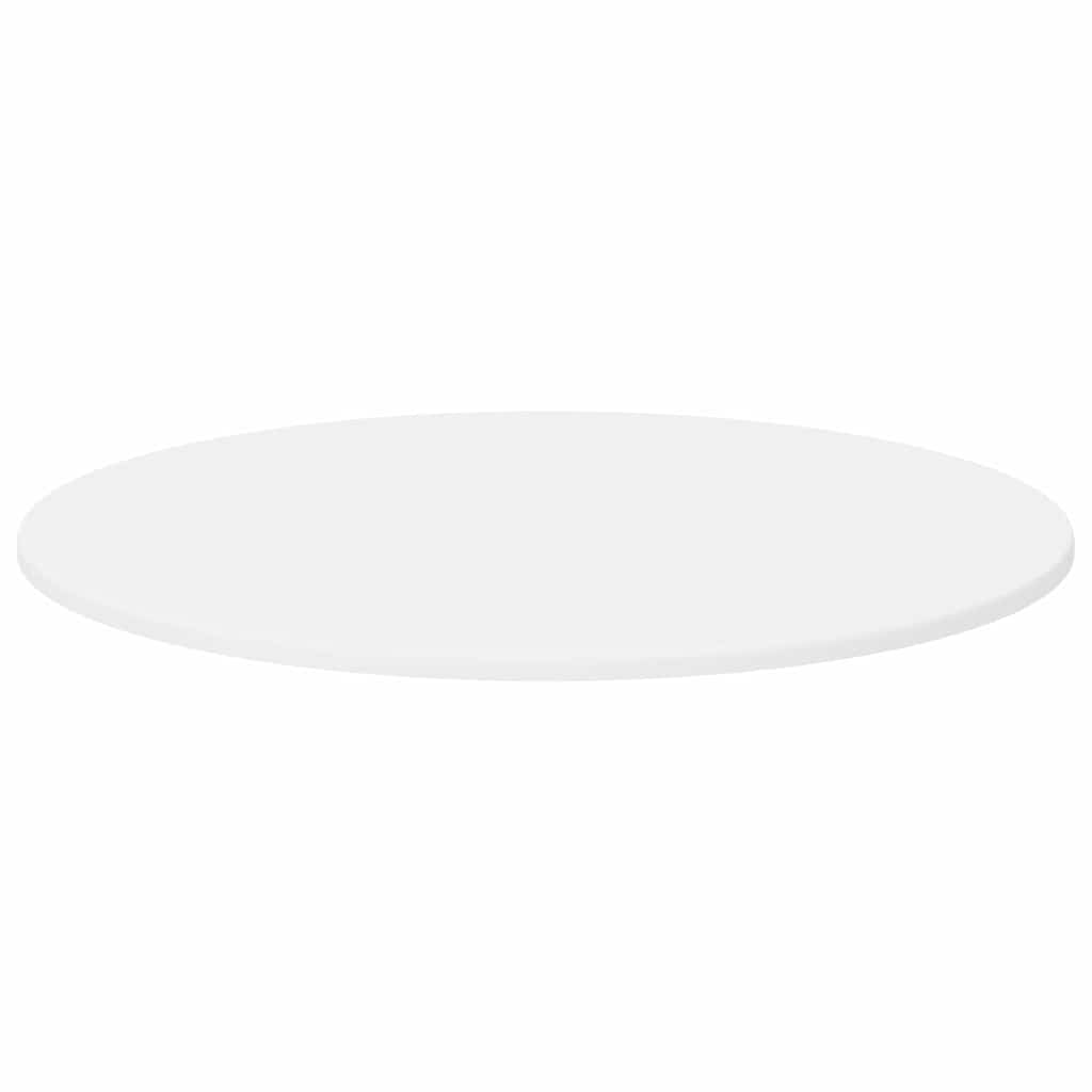 vidaXL Καπάκι τραπεζιού Λευκό Ø 70 x 1,5 cm Επεξεργασμένο ξύλο