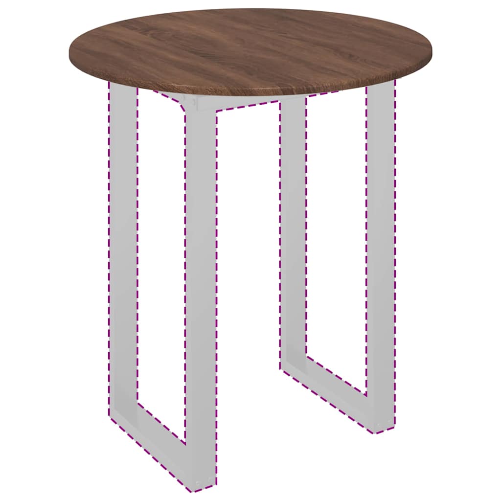 vidaXL Καπάκι τραπεζιού Καφέ δρυς 70 x 70 x 1,5 cm Επεξεργασμένο ξύλο