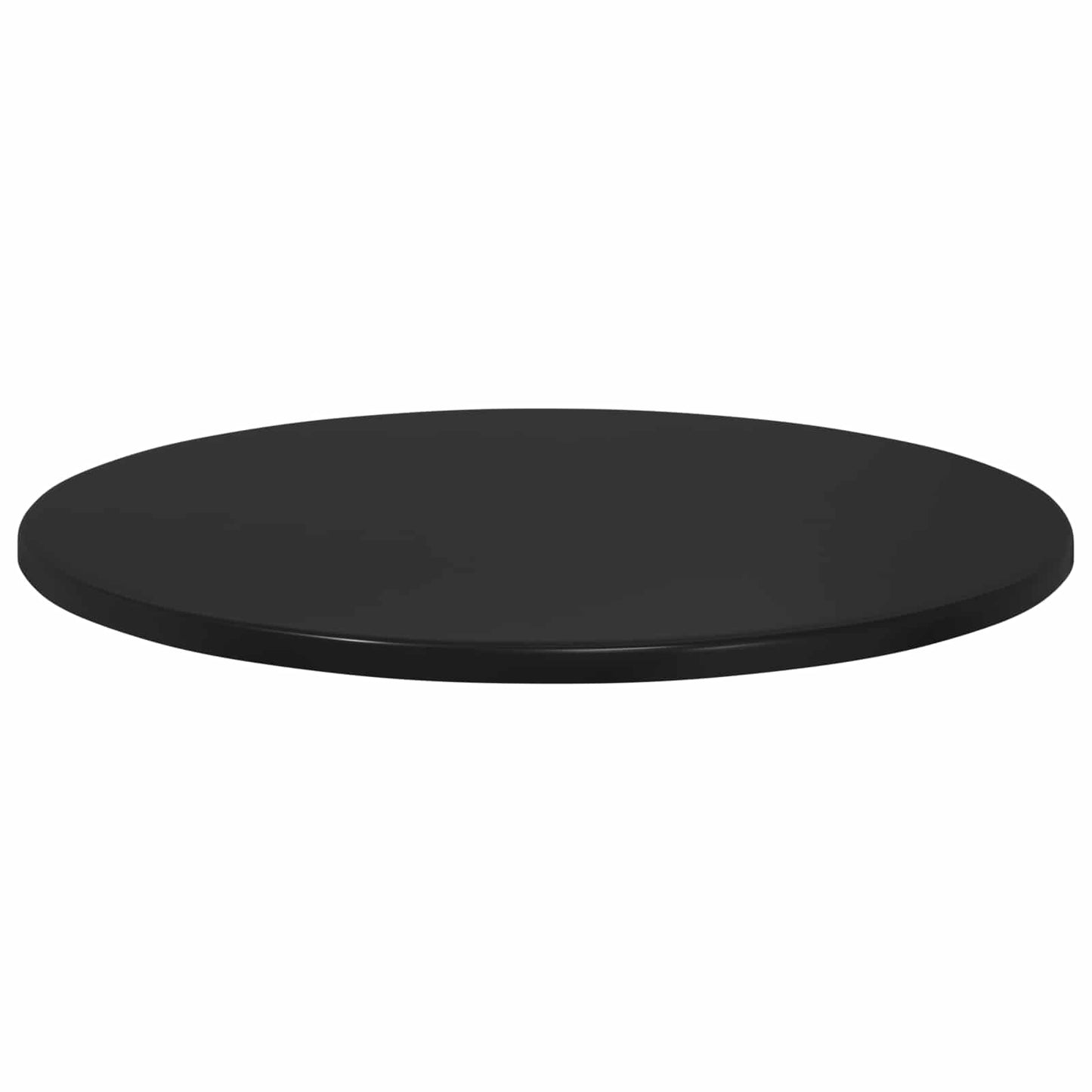 vidaXL Καπάκι τραπεζιού Ø 80 x 1,5 cm Γύρος Επεξεργασμένο Ξύλο Μαύρο
