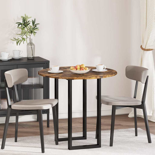 vidaXL Καπάκι τραπεζιού Καπνιστή δρυς 80 x 80 x 1,5 cm