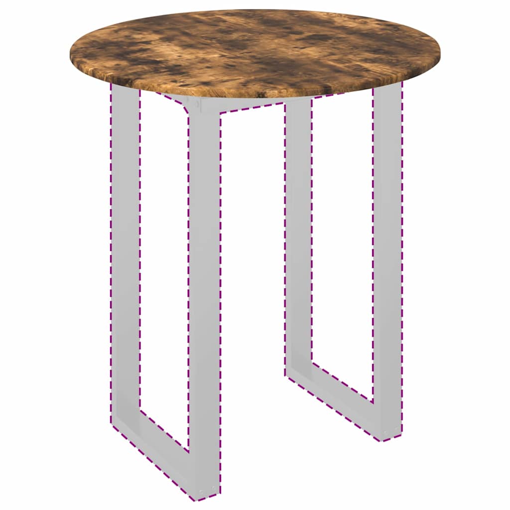 vidaXL Καπάκι τραπεζιού Καπνιστή δρυς 80 x 80 x 1,5 cm