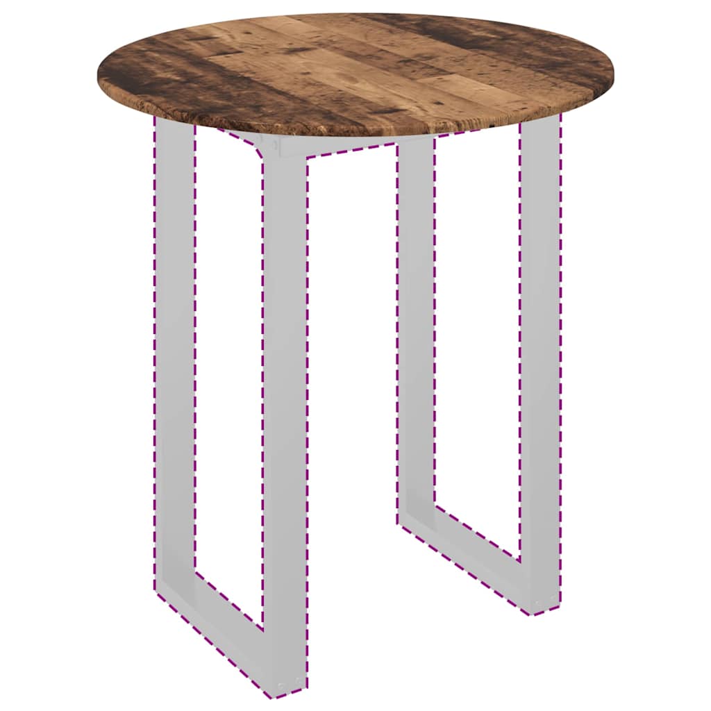 vidaXL Καπάκι τραπεζιού Παλαιό ξύλο 80 x 80 x 1,5 cm