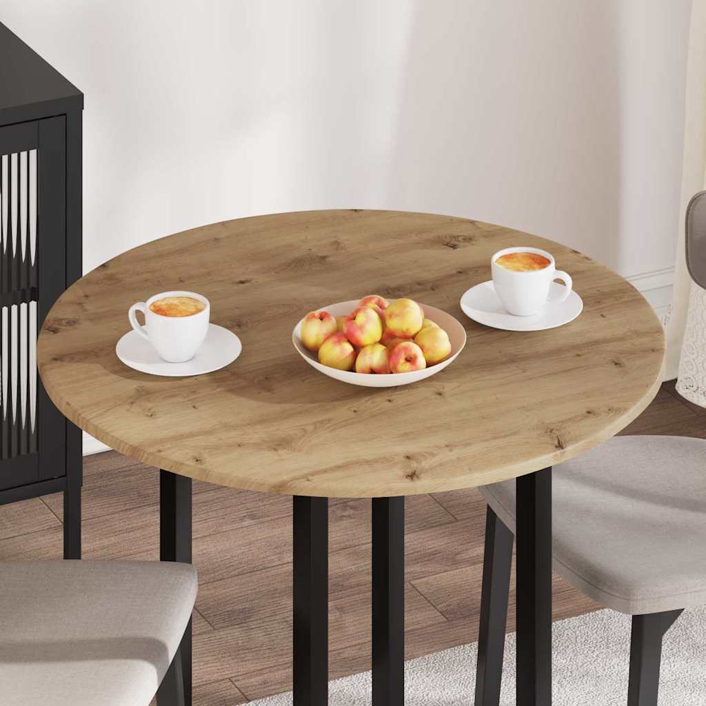 vidaXL Καπάκι τραπεζιού artisan δρυς 80 x 80 x 1,5 cm