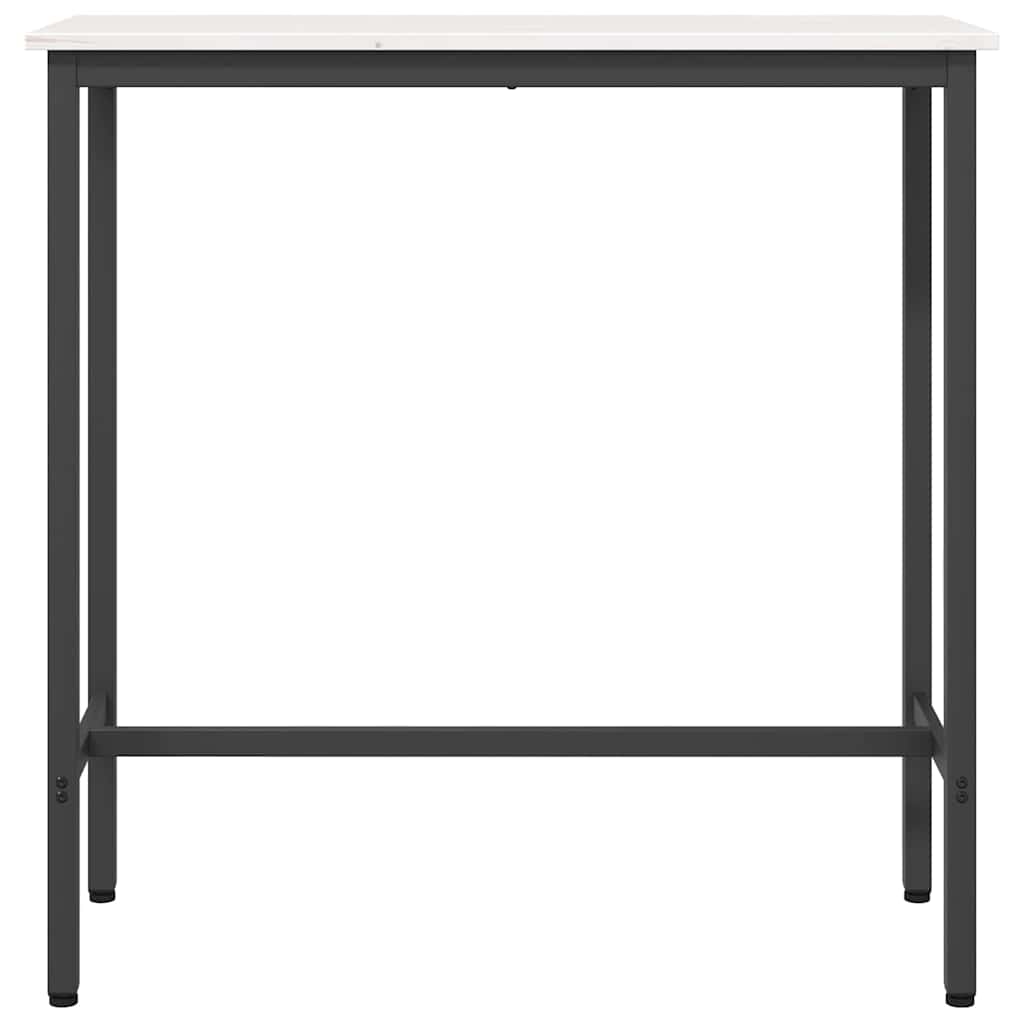 vidaXL τραπέζι Λευκό 100 x 40 x 101 εκ Μηχανισμένο ξύλο και ατσάλι