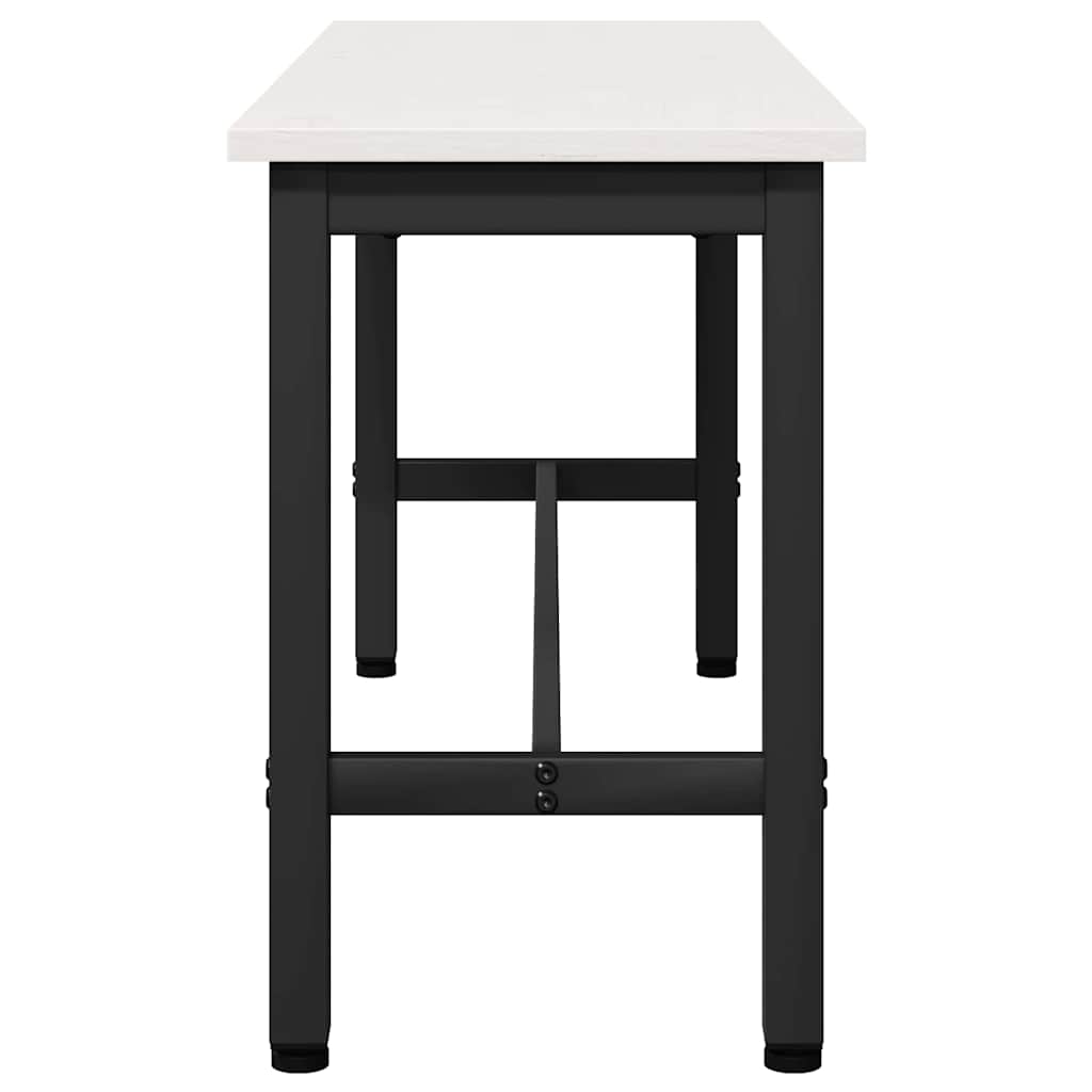 vidaXL Καθιστικό Σαλονιού 2 pcs Λευκό 100 x 32,5 x 49 εκ