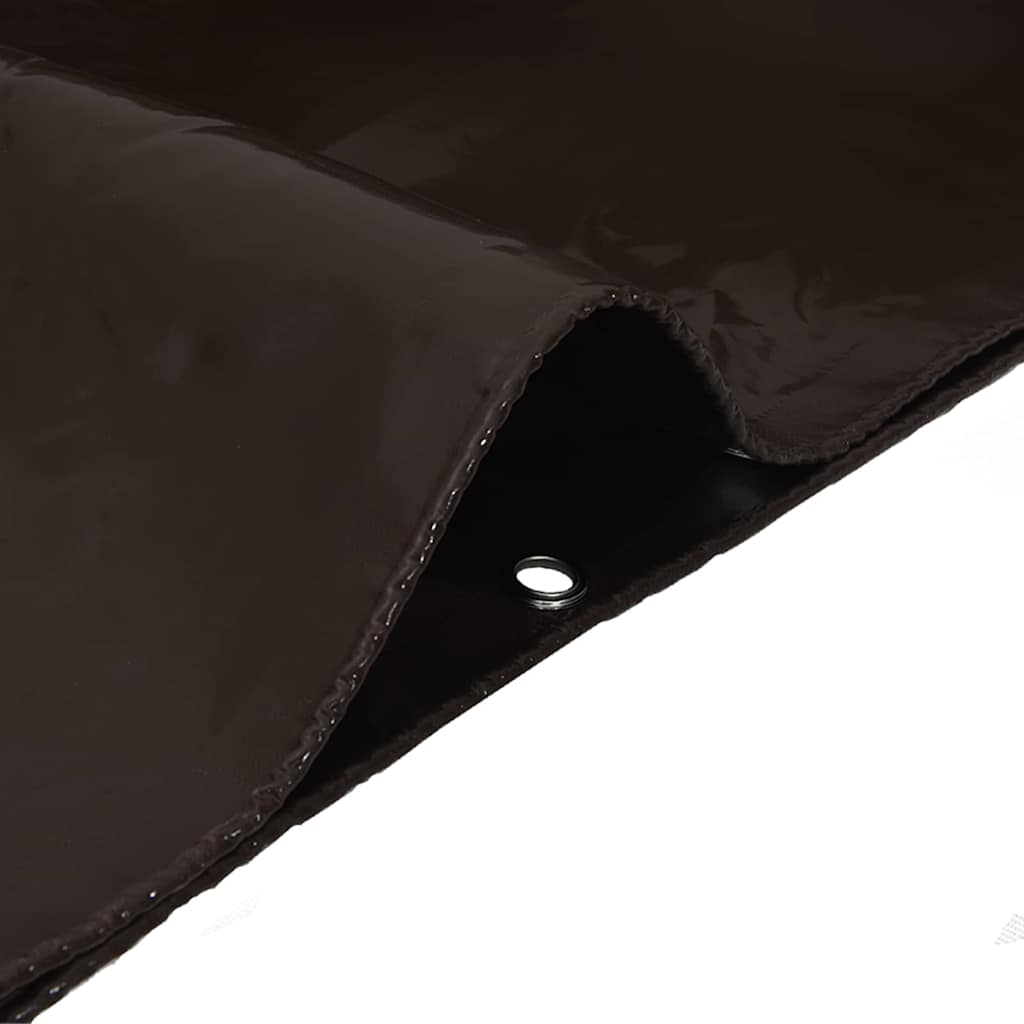 vidaXL Τέντα 650g / m² Καφέ 1 x 2,5 m Καμβάς με επικάλυψη PVC