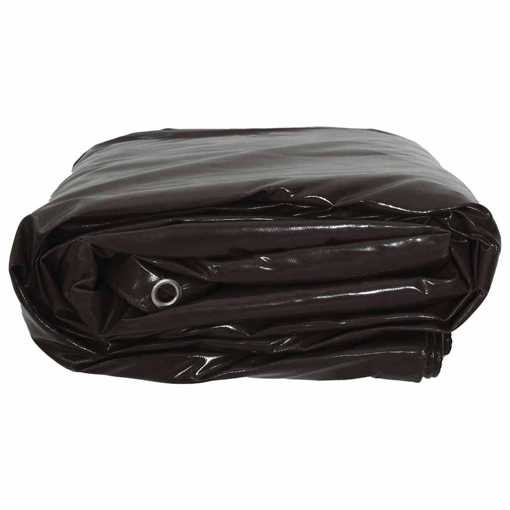 vidaXL Τέντα 650g / m² Καφέ 1 x 2,5 m Καμβάς με επικάλυψη PVC