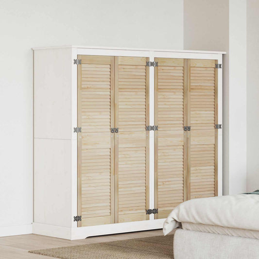 vidaXL Πόρτα Ντουλάπας με πόρτα 4 τεμ. Φυσικό 140,5 x 2,1 x 39,5 cm