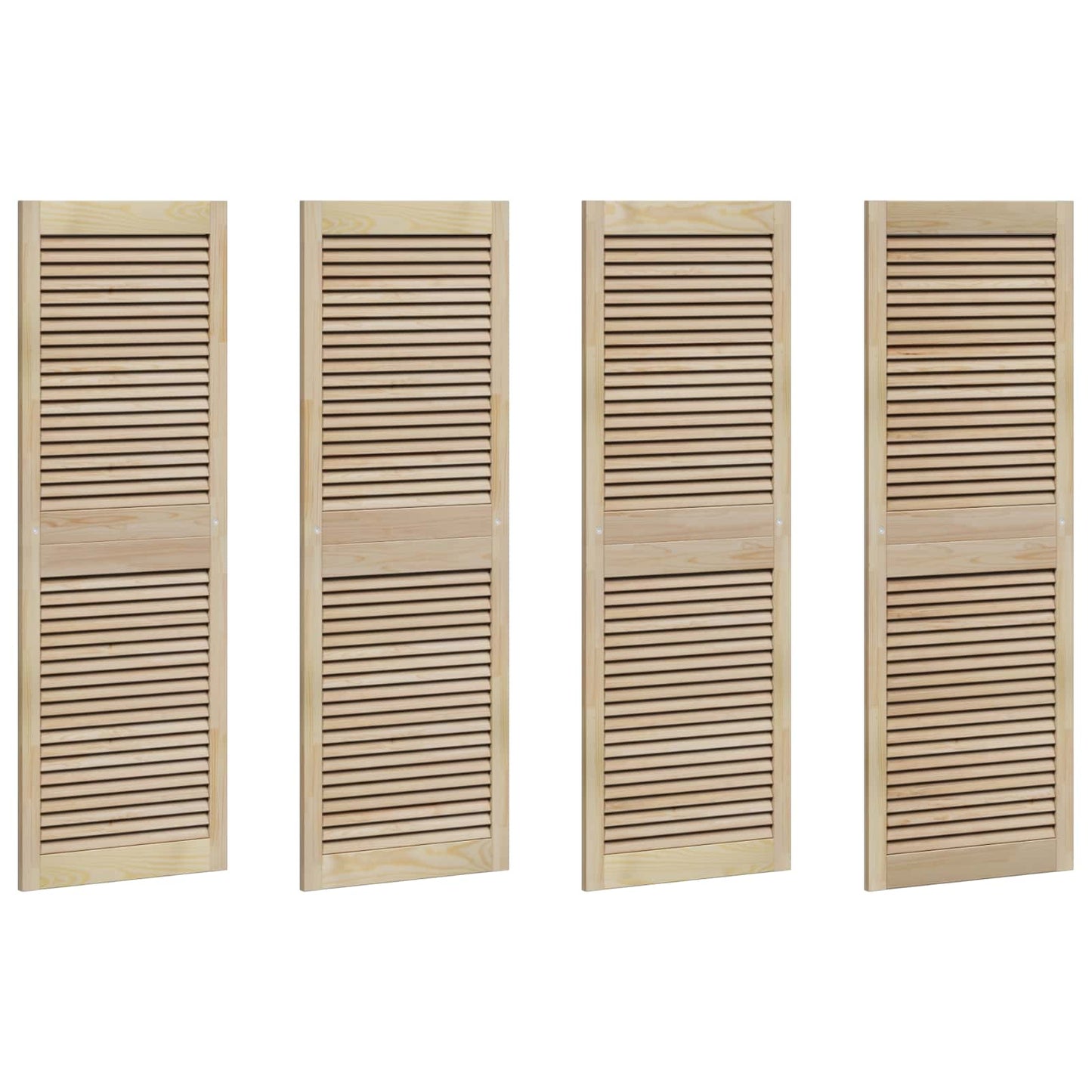 vidaXL Πόρτα Ντουλάπας με πόρτα 4 pcs Φυσικό 140.5 x 2 x 59.5 εκ