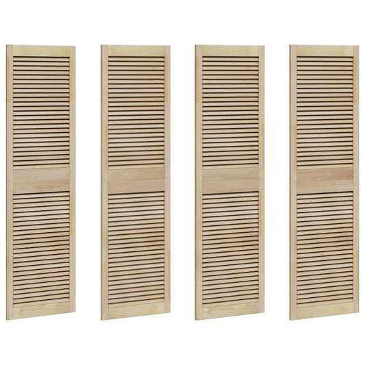 vidaXL Πόρτα Ντουλάπας με πόρτα 4 pcs Φυσικό 140.5 x 2.1 x 49.5 cm