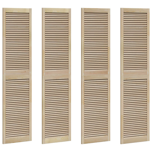 vidaXL Πόρτα Ντουλάπας με πόρτα 4 pcs Φυσικό 140.5 x 2 x 59.5 εκ