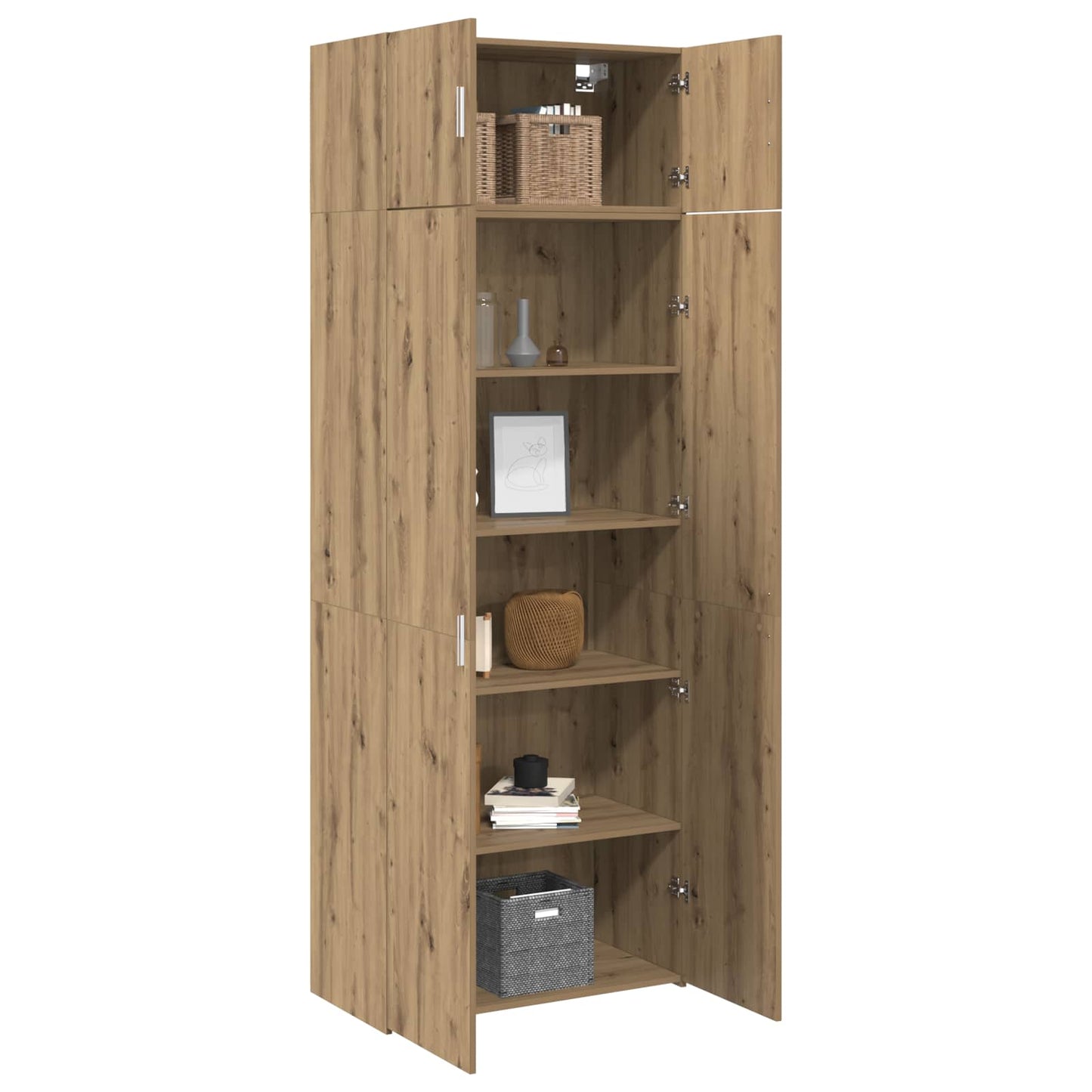 vidaXL Ντουλάπι αποθήκευσης 3 pcs Artisan Oak