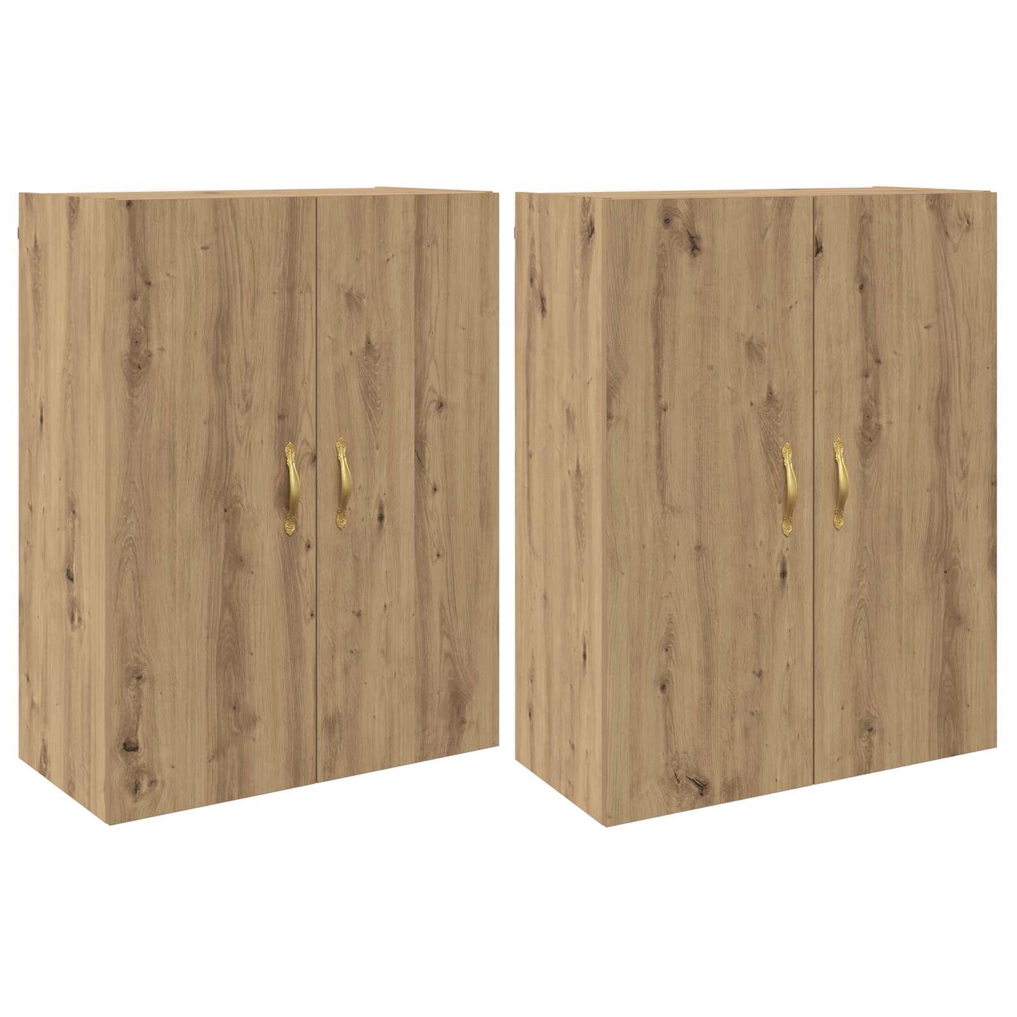 vidaXL Τοίχου Ντουλάπα Επιτοίχιο 2 pcs Artisan Oak 69,5 x 34 x 90 εκ.