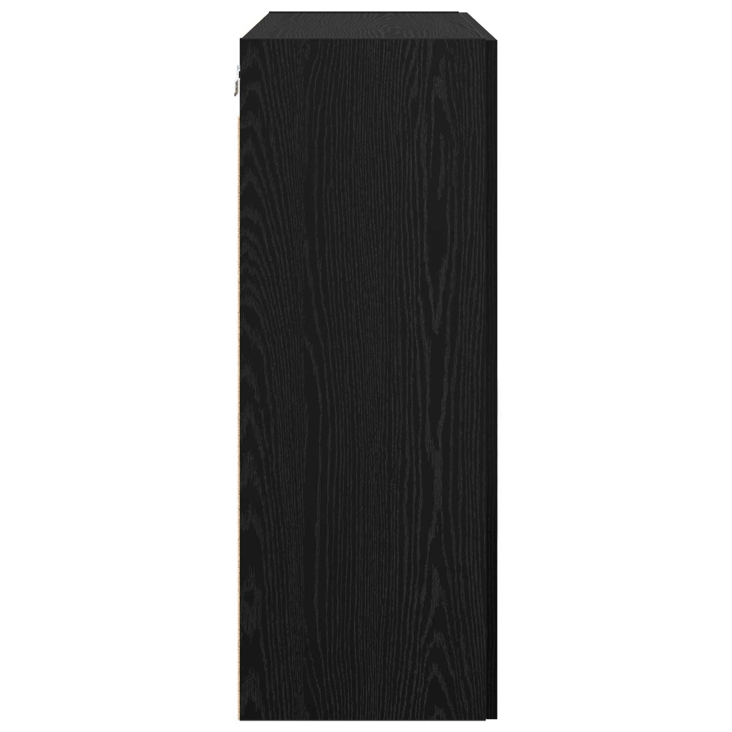vidaXL Τοίχου Ντουλάπα Επιτοίχιο 2 pcs Μαύρη Οξυά 69,5 x 34 x 90 εκ.