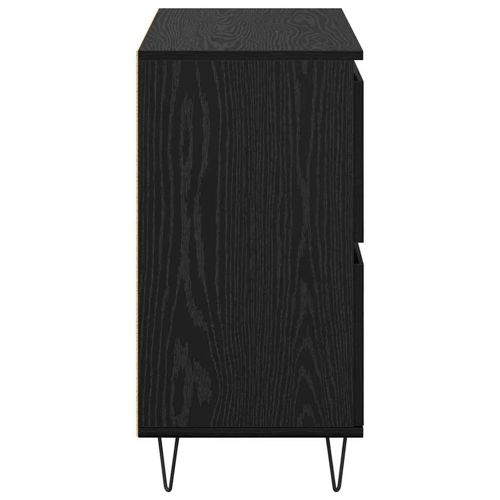 vidaXL Παραδοσιακά Πλευρικά Έπιπλα 3 pcs Μαύρη δρυς 180 x 35 x 70 εκ