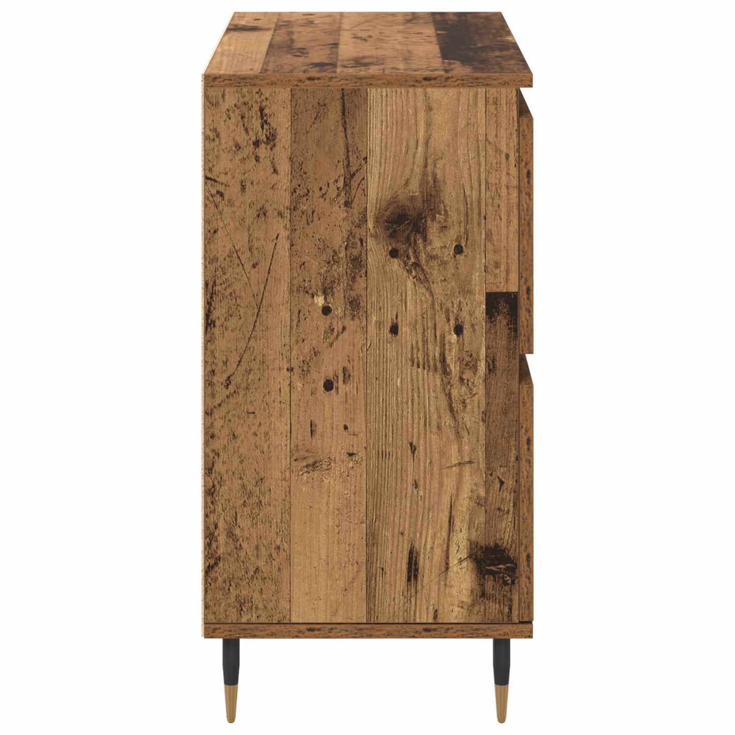 vidaXL Ντουλάπι αποθήκευσης 2 pcs Παλιό ξύλο 60 x 35 x 70 cm