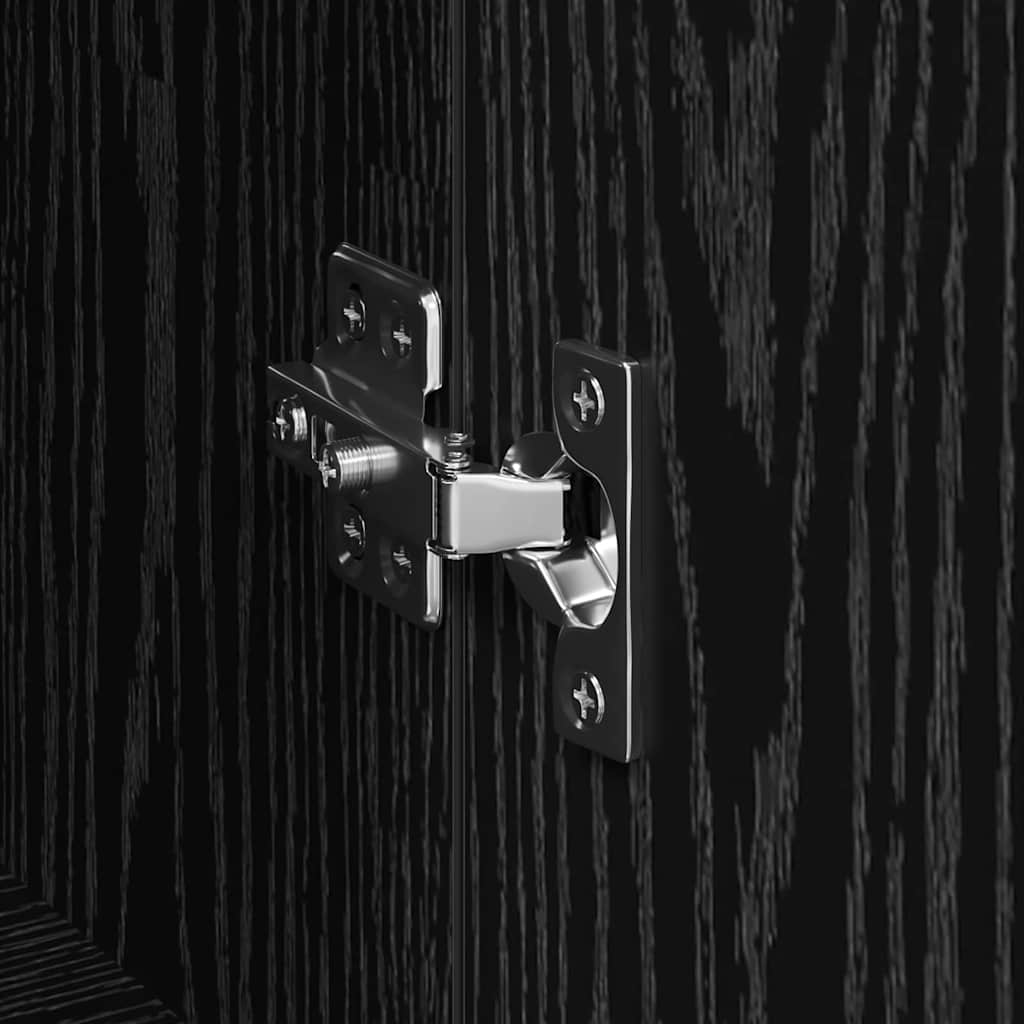 vidaXL Παραδοσιακά Πλευρικά Έπιπλα 2 pcs Μαύρη δρυς 120 x 35 x 70 εκ