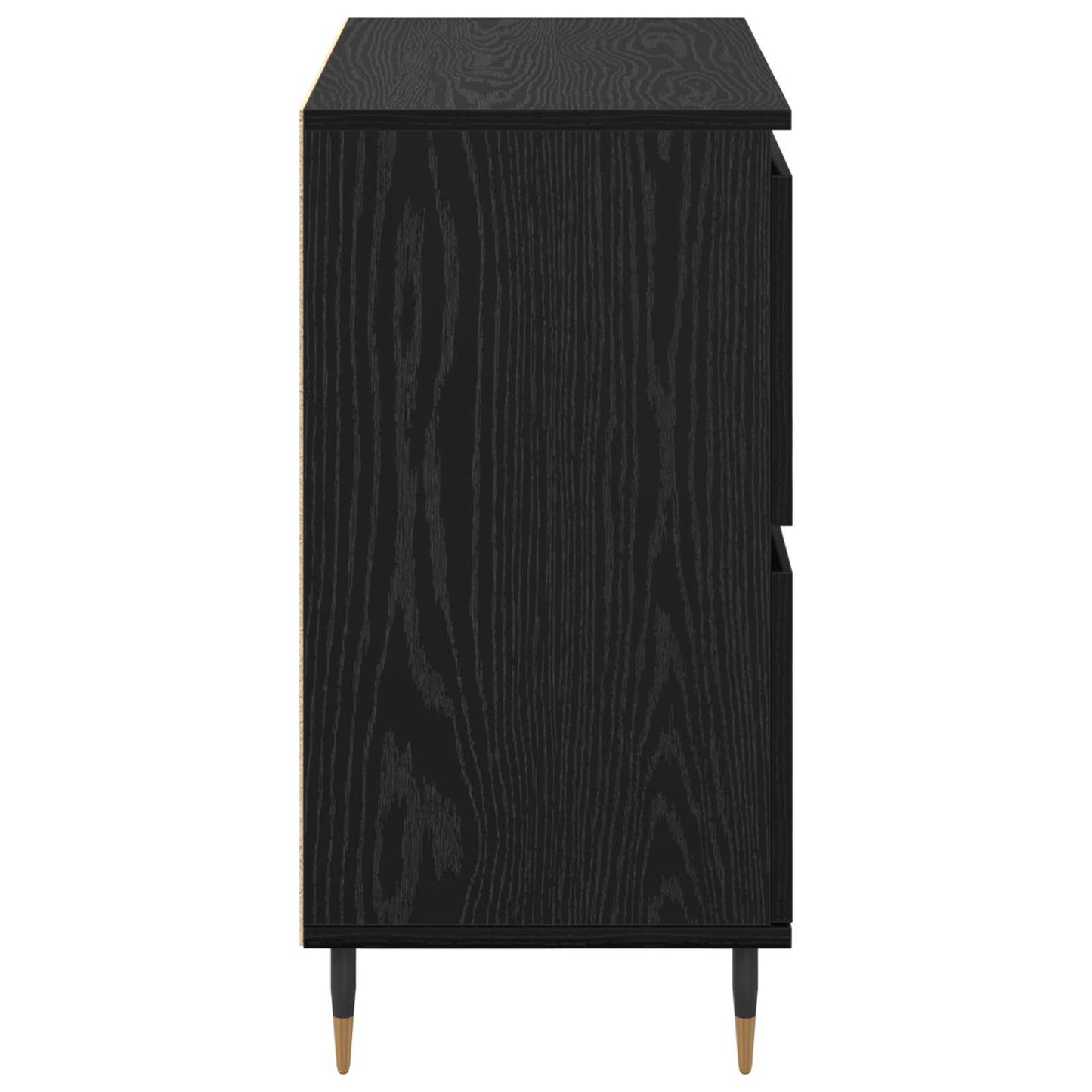 vidaXL Ντουλάπι αποθήκευσης 2 pcs Μαύρη Οξυά 60 x 35 x 70 cm
