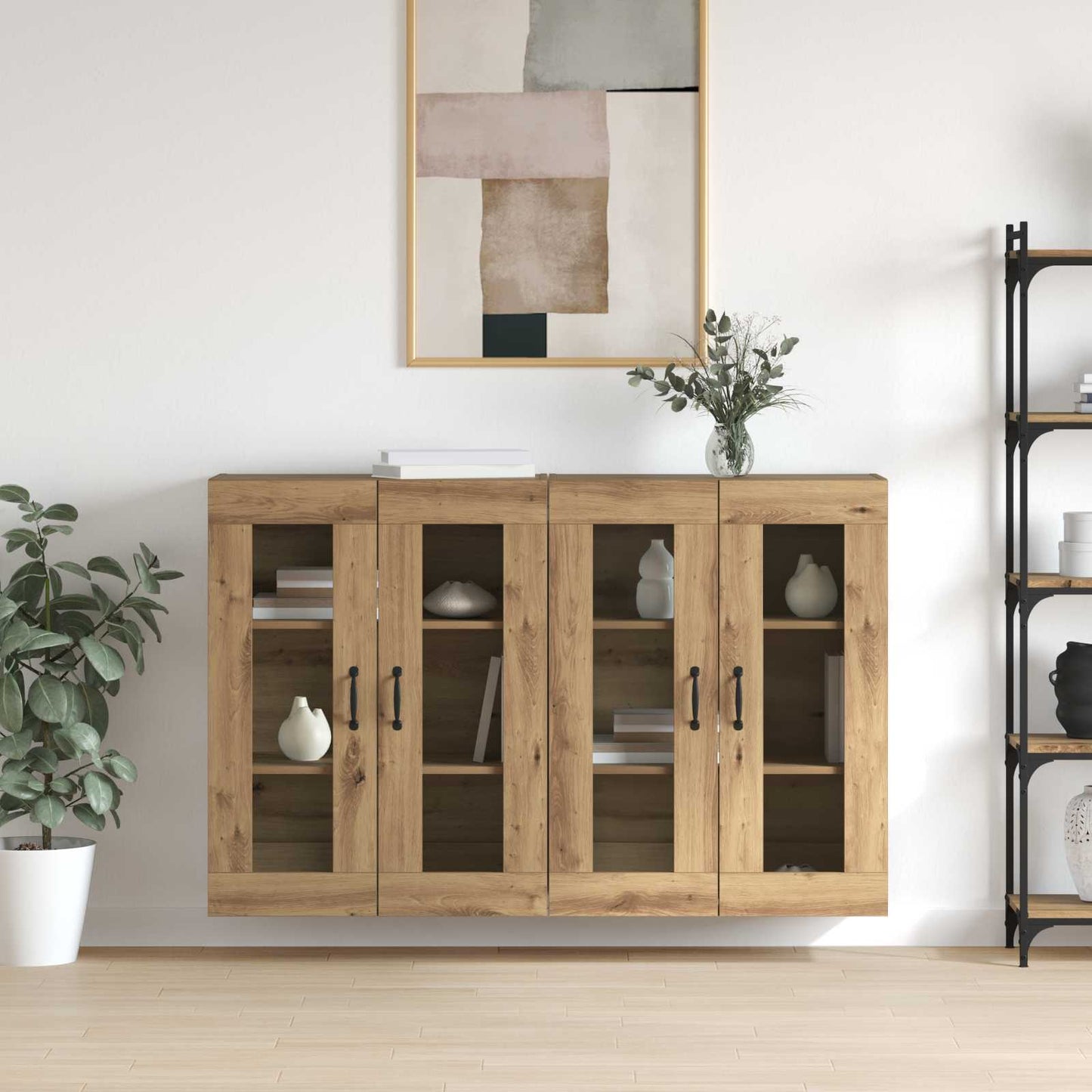 vidaXL Ντουλάπια Τοίχου 2 pcs artisan δρυς 69,5 x 34 x 90 εκ.