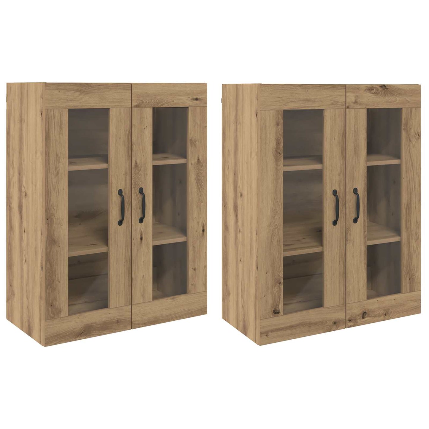 vidaXL Ντουλάπια Τοίχου 2 pcs artisan δρυς 69,5 x 34 x 90 εκ.