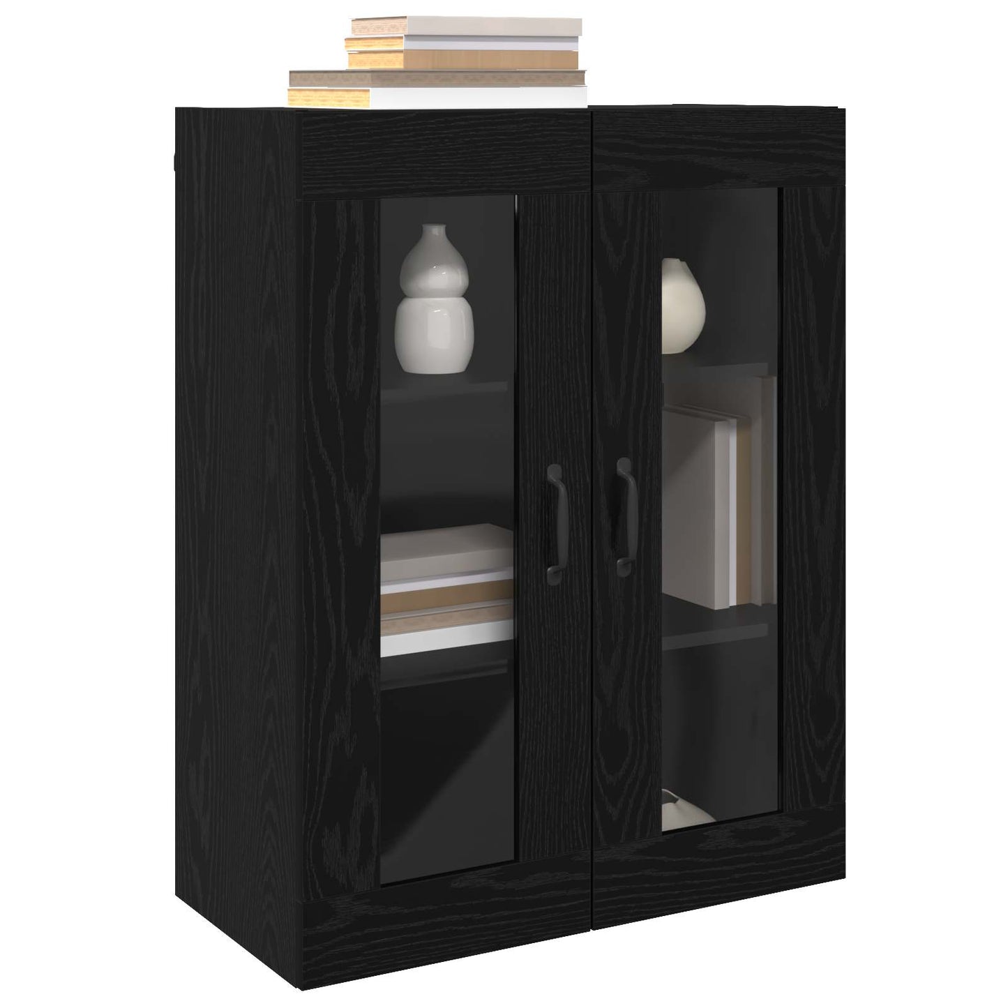 vidaXL Ντουλάπια Τοίχου 2 pcs Μαύρη δρυς 69,5 x 34 x 90 εκ.