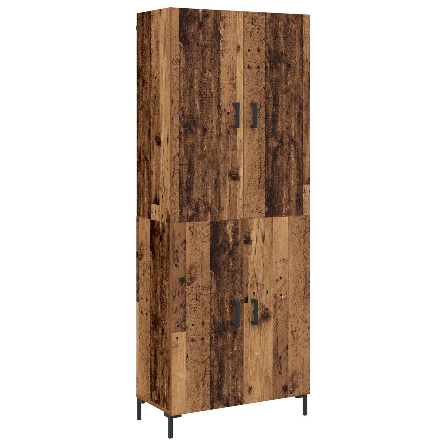 vidaXL Highboard Παλαιό ξύλο 69,5 x 34 x 180 εκ. Επεξεργασμένο ξύλο