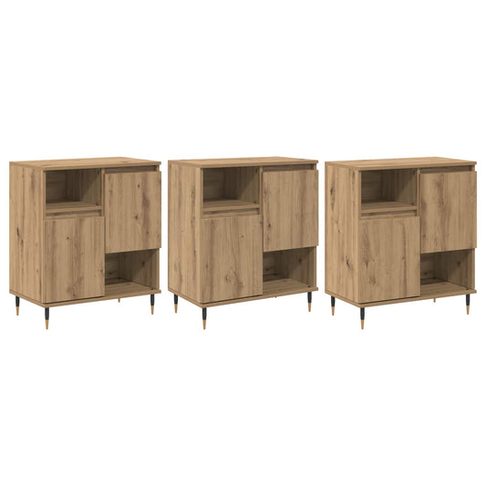 vidaXL Παραδοσιακά Πλευρικά Έπιπλα 3 pcs Artisan Oak