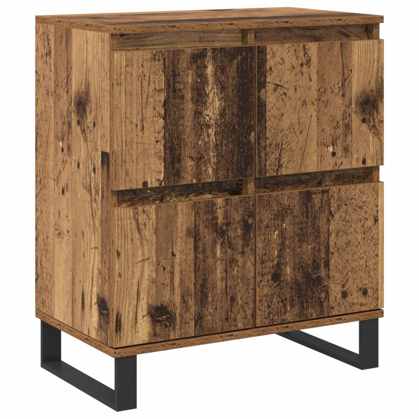 vidaXL Πλαϊνό γραφείο 2 pcs Παλιό ξύλο 60 x 35 x 70 cm