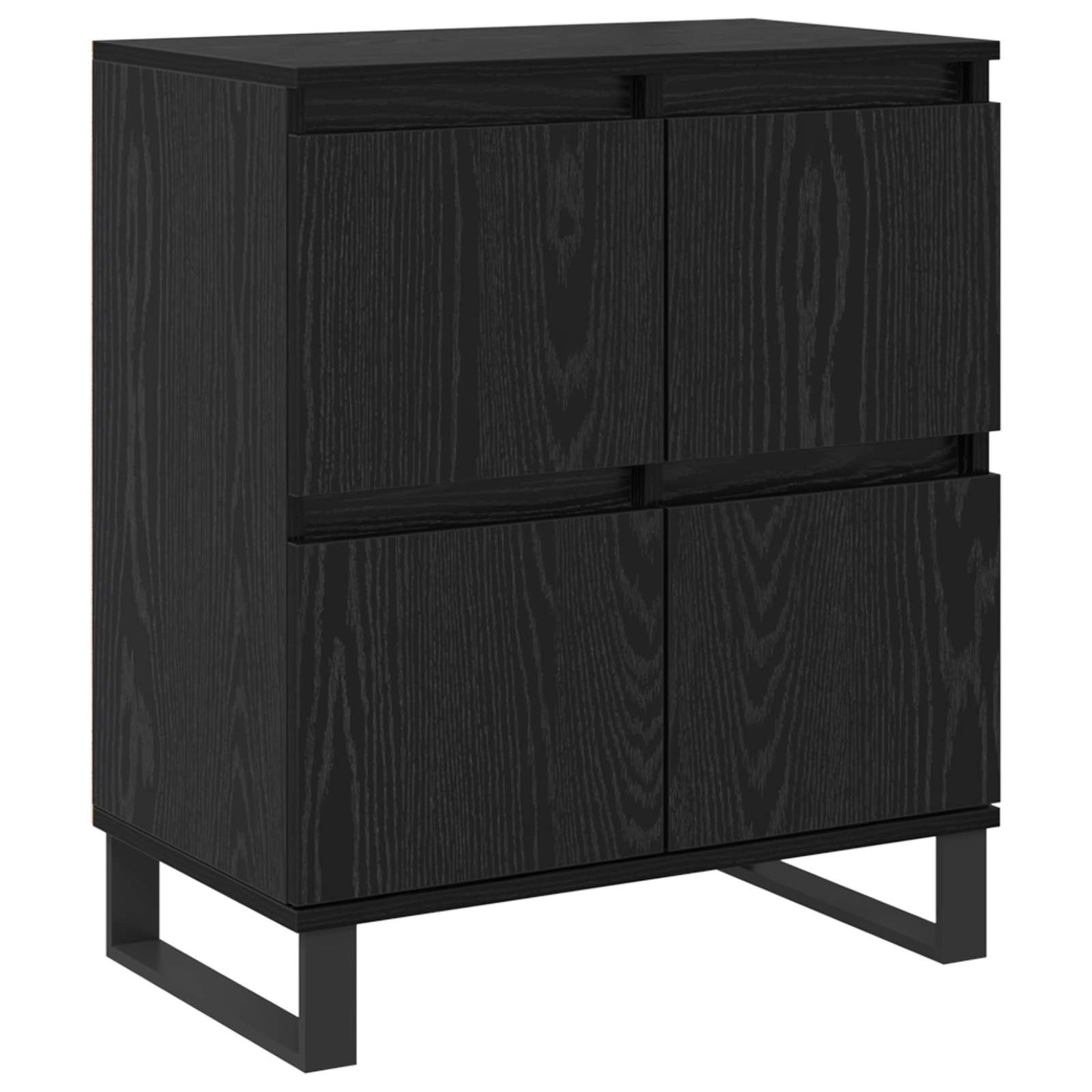 vidaXL Πλαϊνό γραφείο 2 pcs Μαύρη Οξυά 60 x 35 x 70 cm