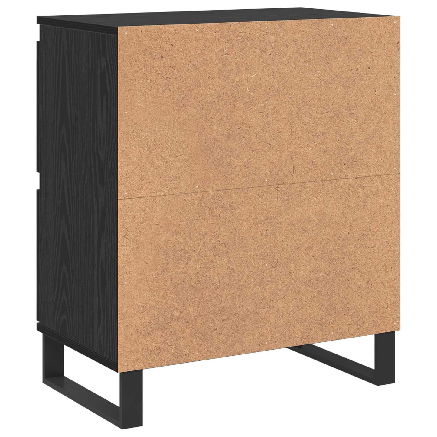 vidaXL Πλαϊνό γραφείο 2 pcs Μαύρη Οξυά 60 x 35 x 70 cm