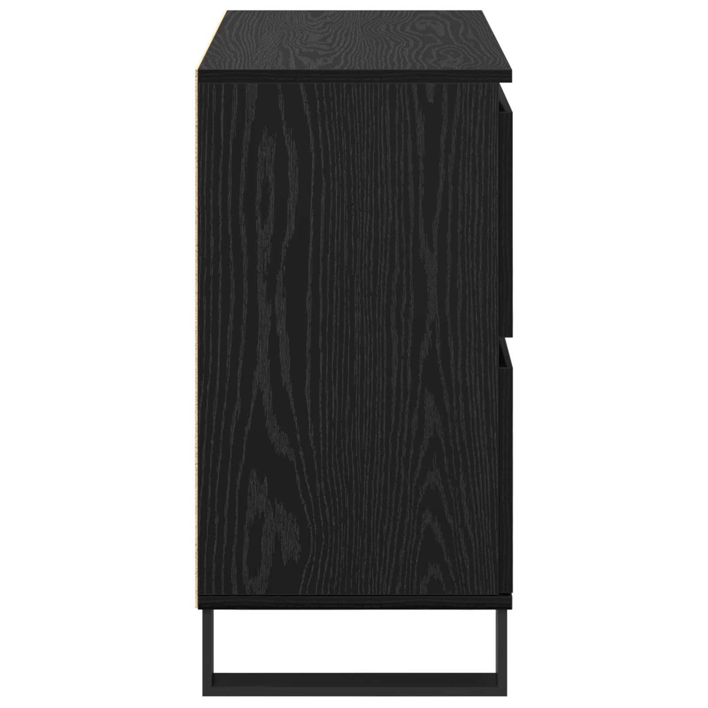 vidaXL Πλαϊνό γραφείο 2 pcs Μαύρη Οξυά 60 x 35 x 70 cm