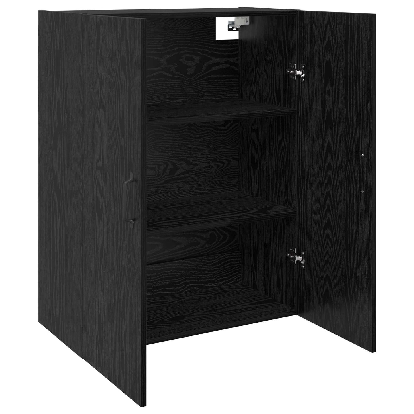 vidaXL Τοίχου Ντουλάπα Επιτοίχιο 2 pcs Μαύρη Οξυά 69,5 x 34 x 90 εκ.