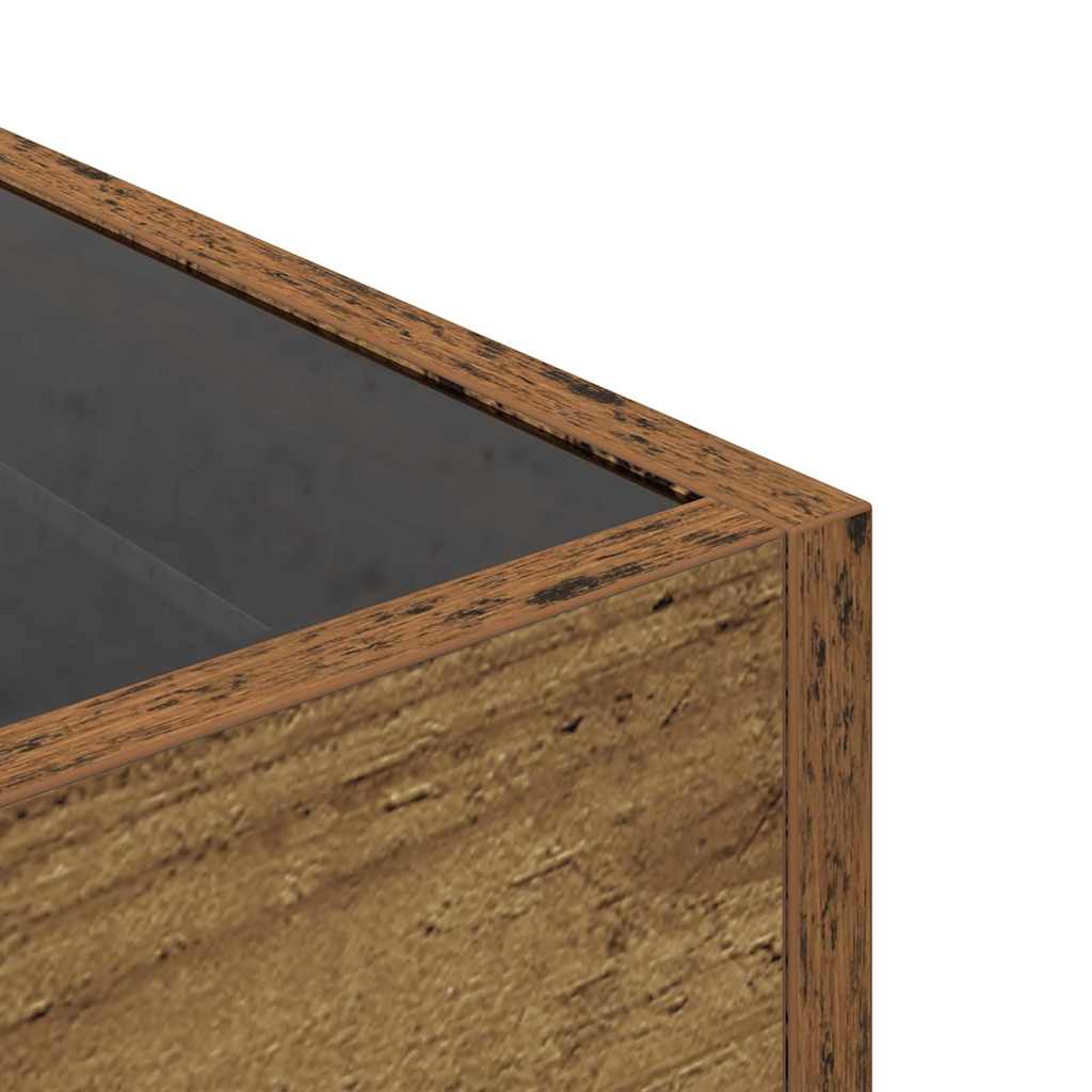 vidaXL Τραπεζάκι σαλονιού Παλιό ξύλο 40 x 40 x 30 cm