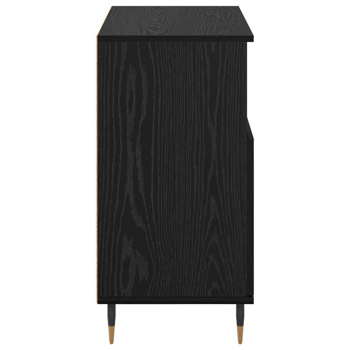 vidaXL Παραδοσιακά Πλευρικά Έπιπλα 2 pcs Μαύρη δρυς
