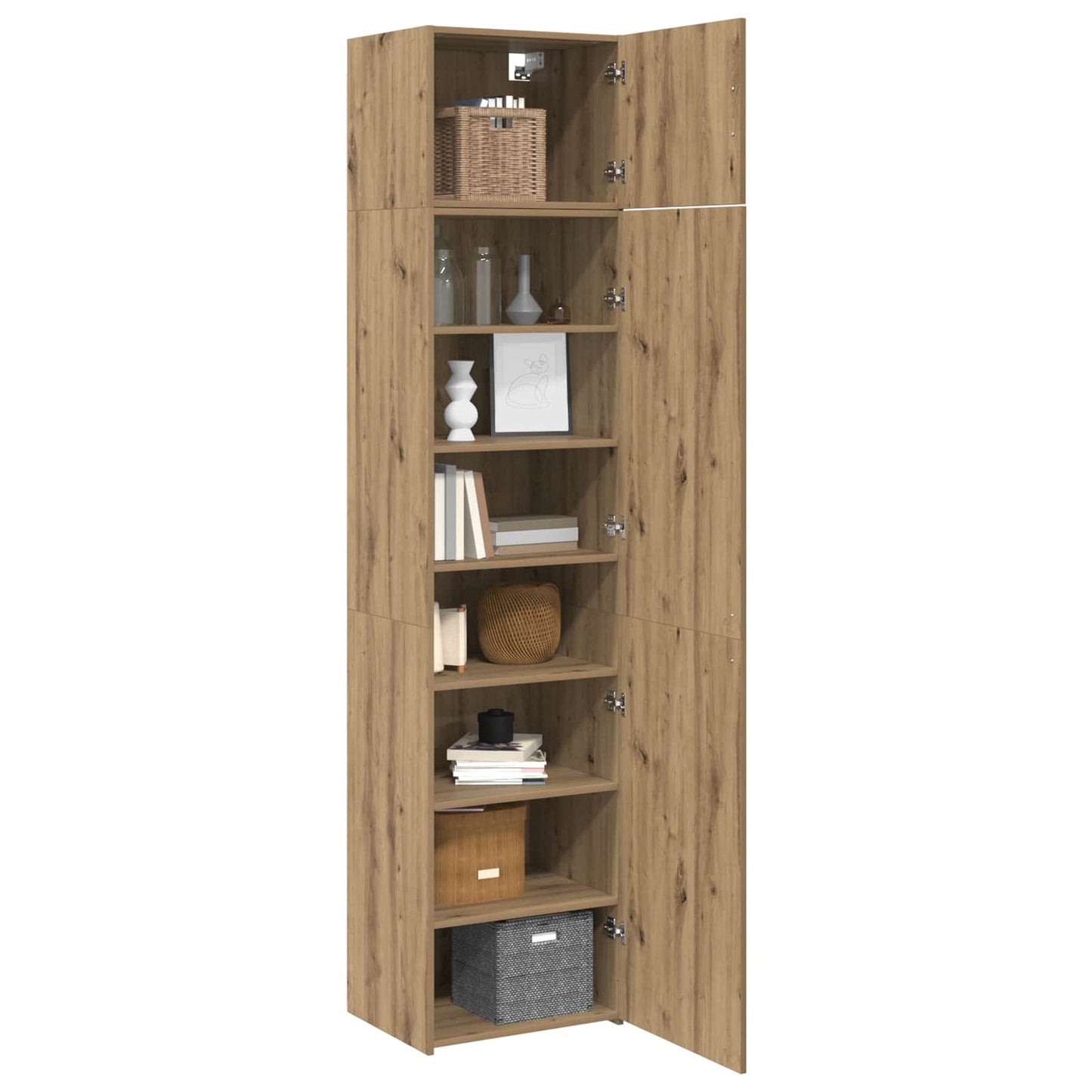 vidaXL Πλαϊνό γραφείο 3 pcs Artisan Oak