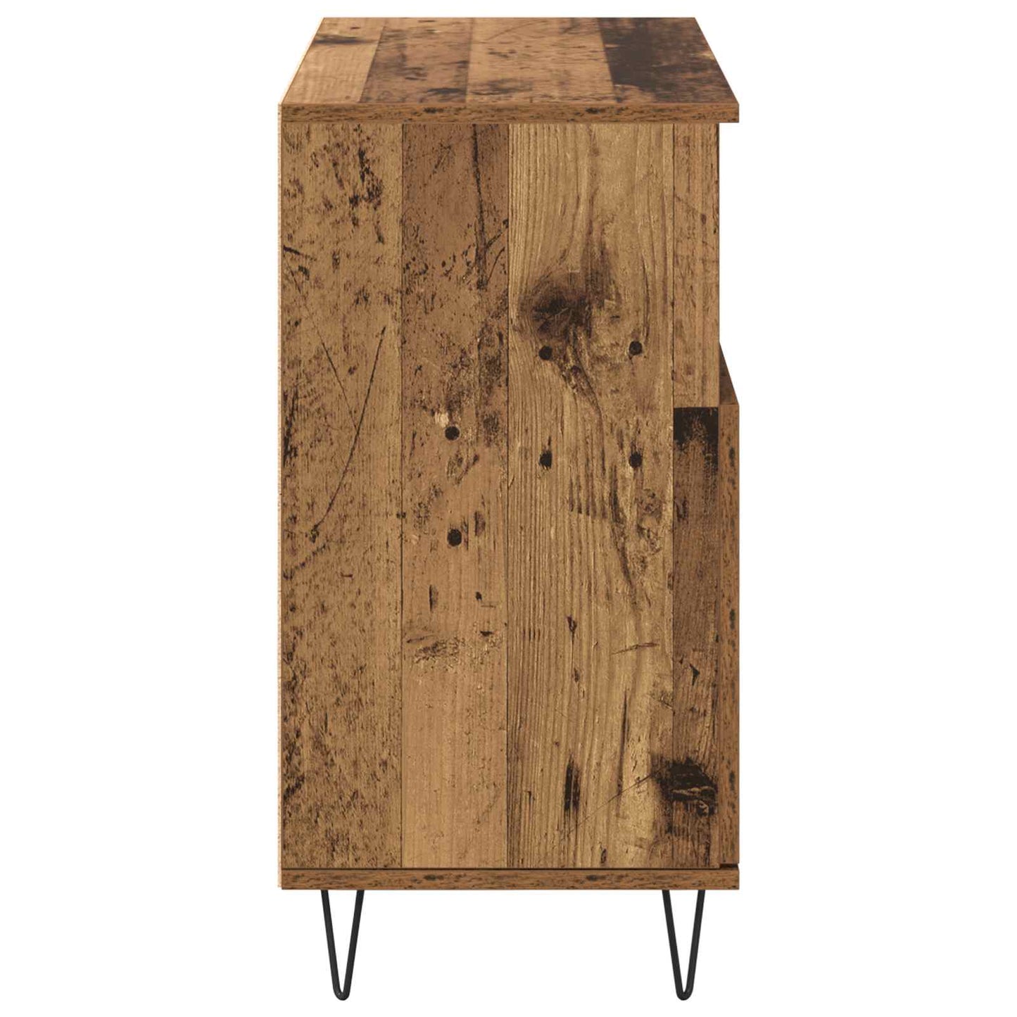 vidaXL Πλαϊνό γραφείο 3 pcs Παλιό ξύλο 60 x 35 x 70 cm