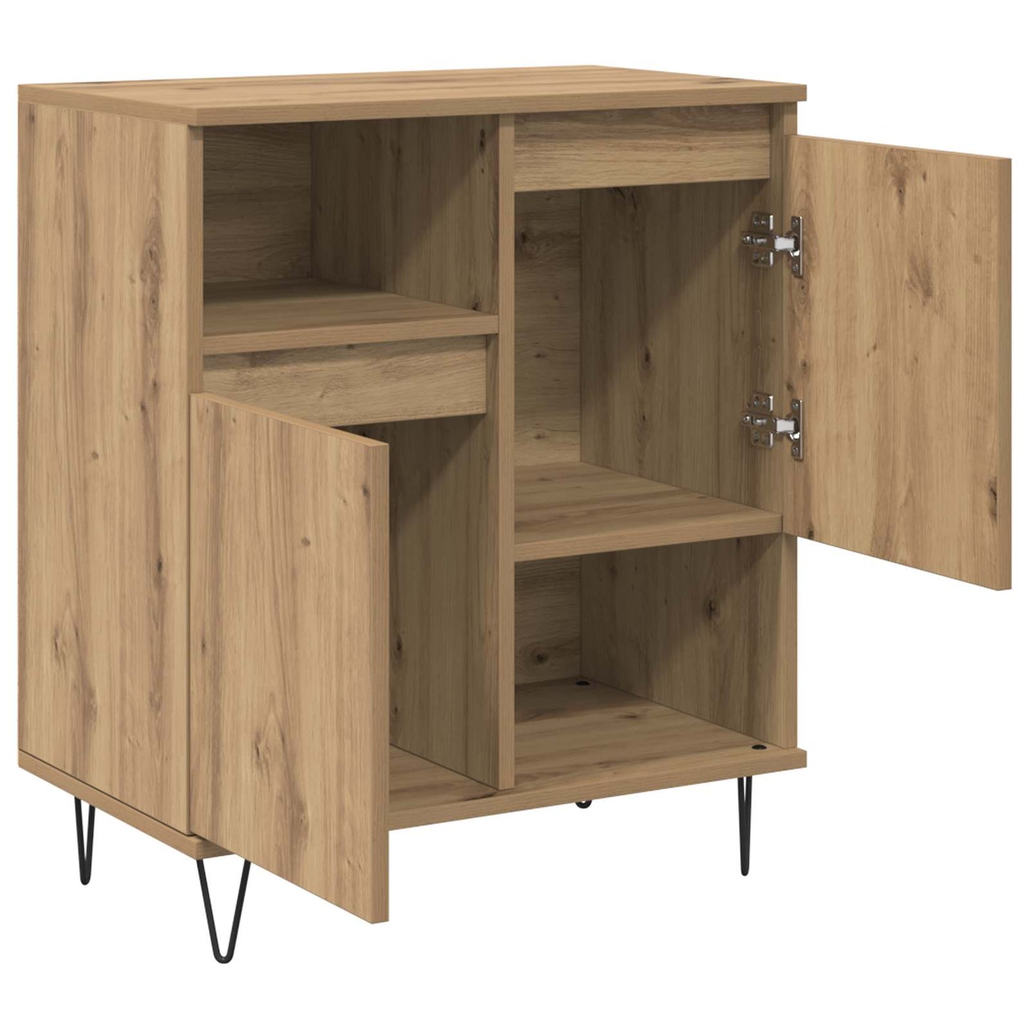 vidaXL Πλαϊνό γραφείο 3 pcs Artisan Oak 60 x 35 x 70 cm