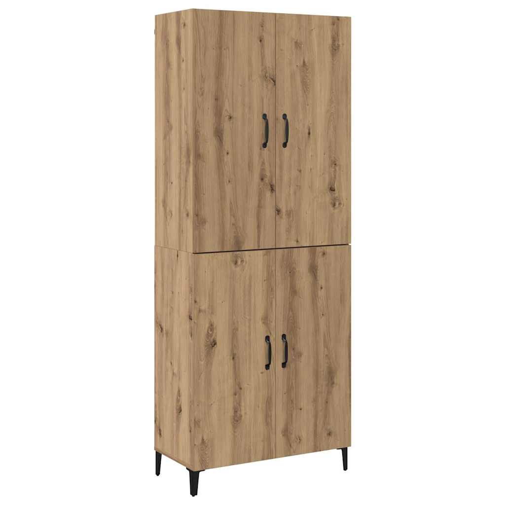 vidaXL Highboard 2 pcs artisan δρυς 69.5 x 34 x 180 εκ.