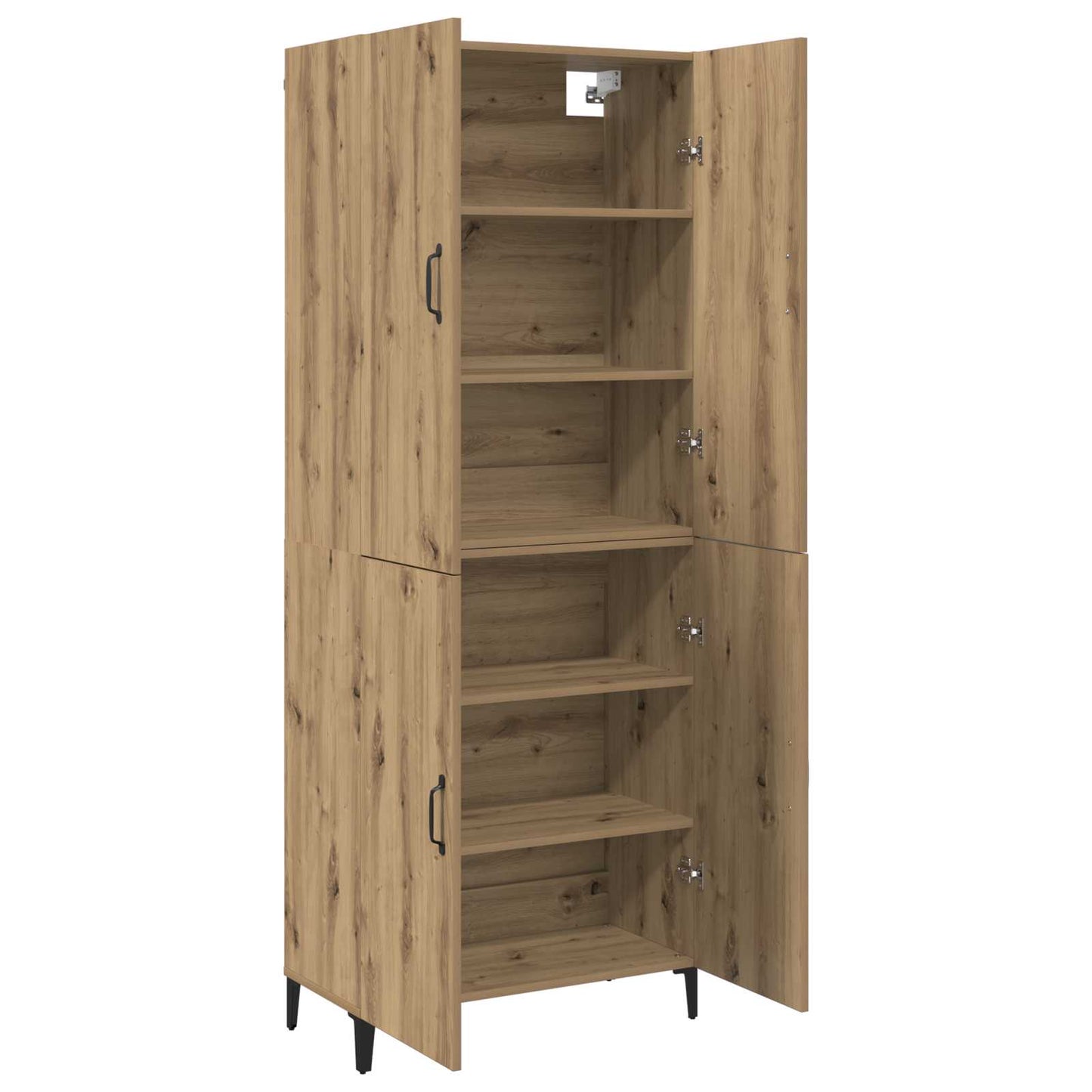 vidaXL Highboard 2 pcs Artisan Oak Επεξεργασμένο ξύλο