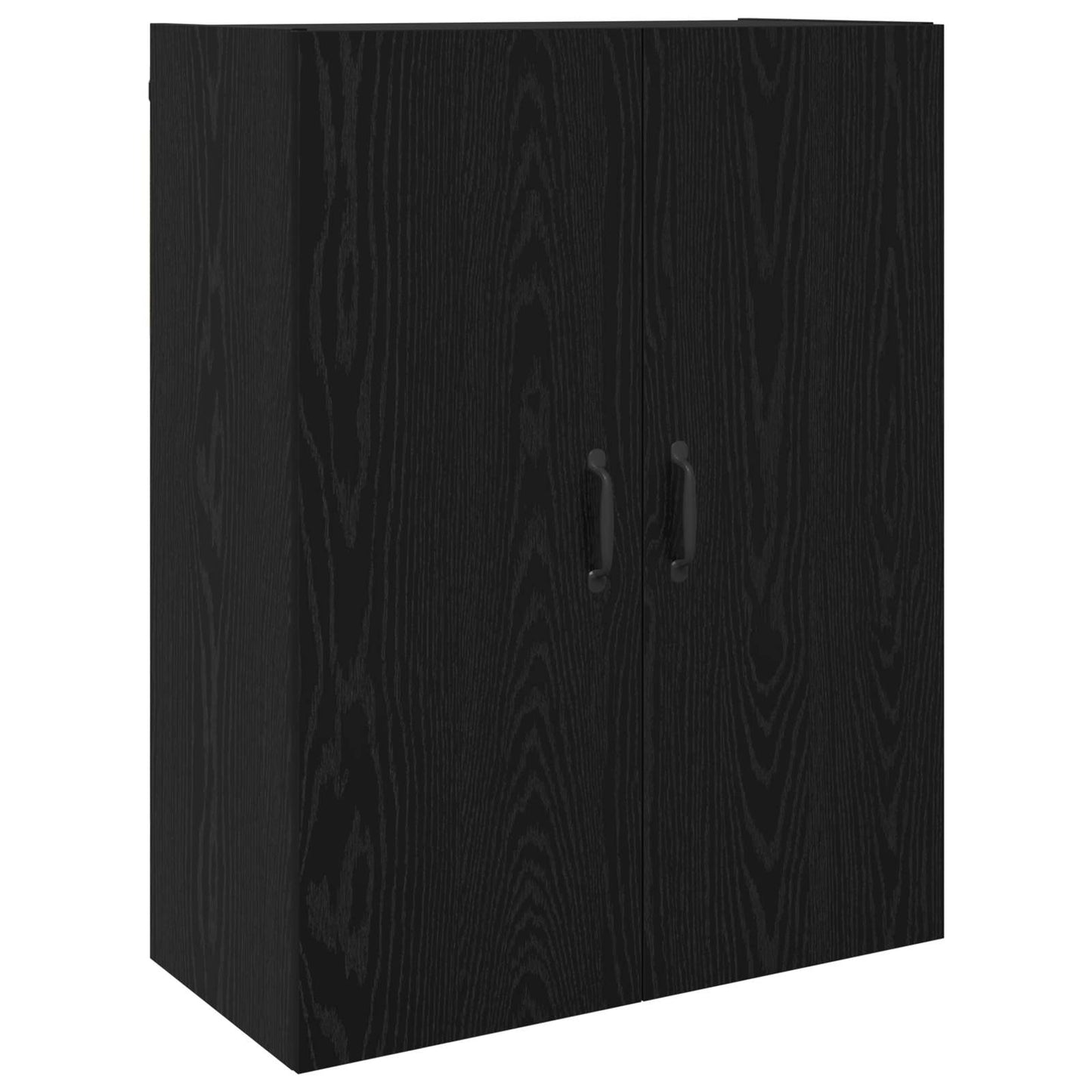 vidaXL Highboard 2 pcs Μαύρη Οξυά Επεξεργασμένο ξύλο